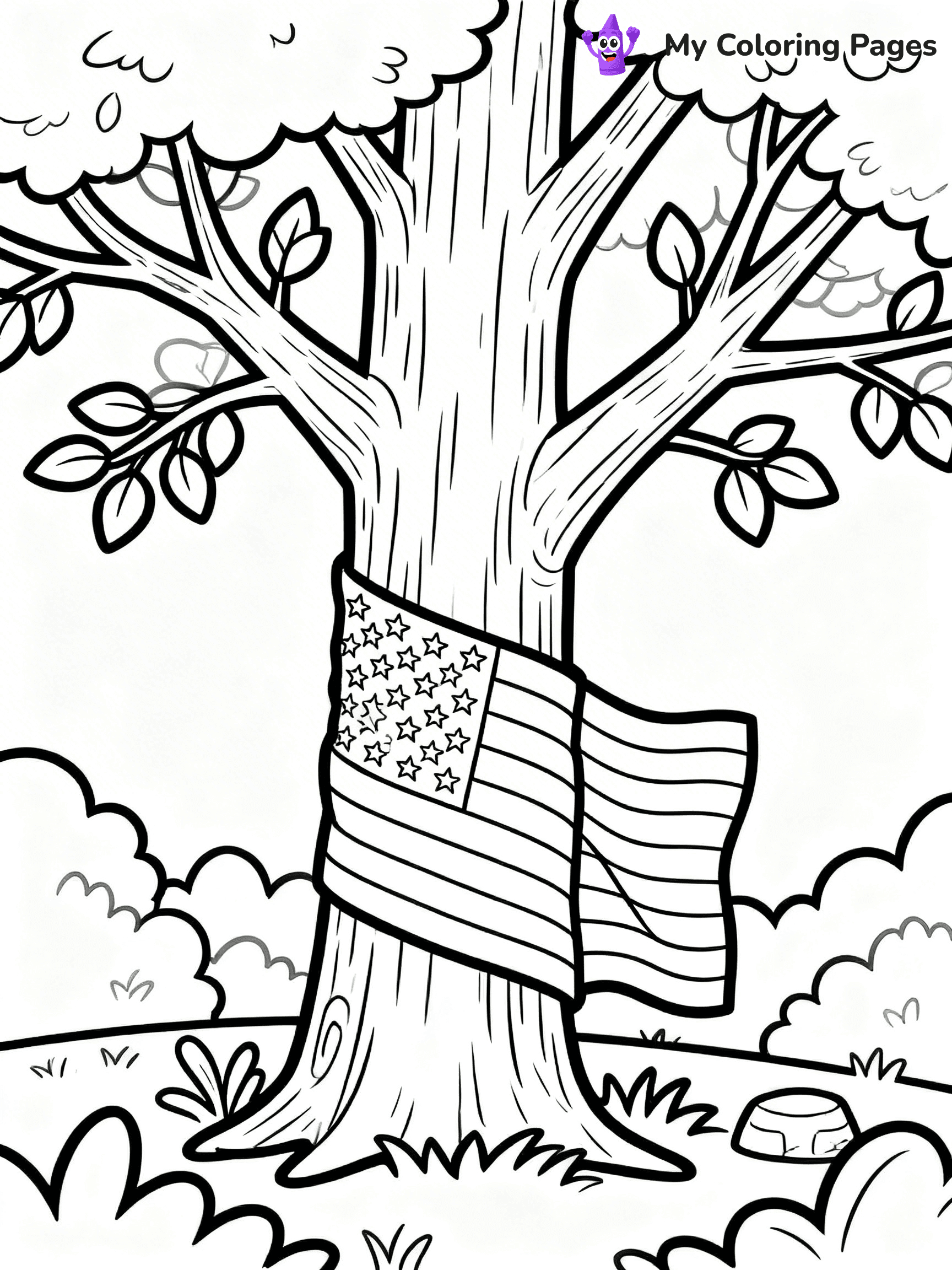 USA Flag Coloring Pages - 31