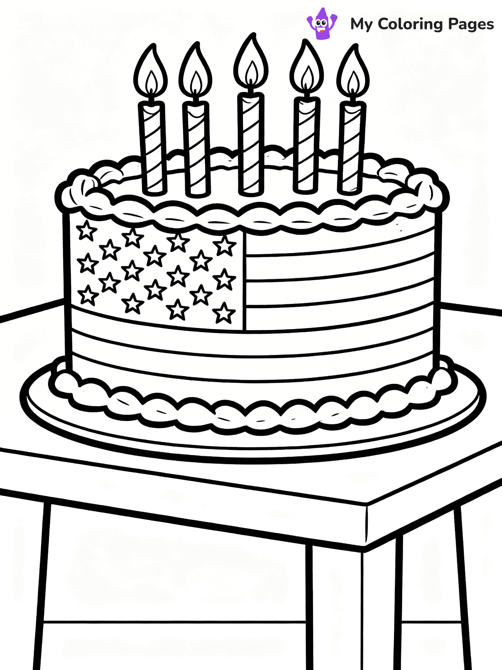 USA Flag Coloring Pages - 26