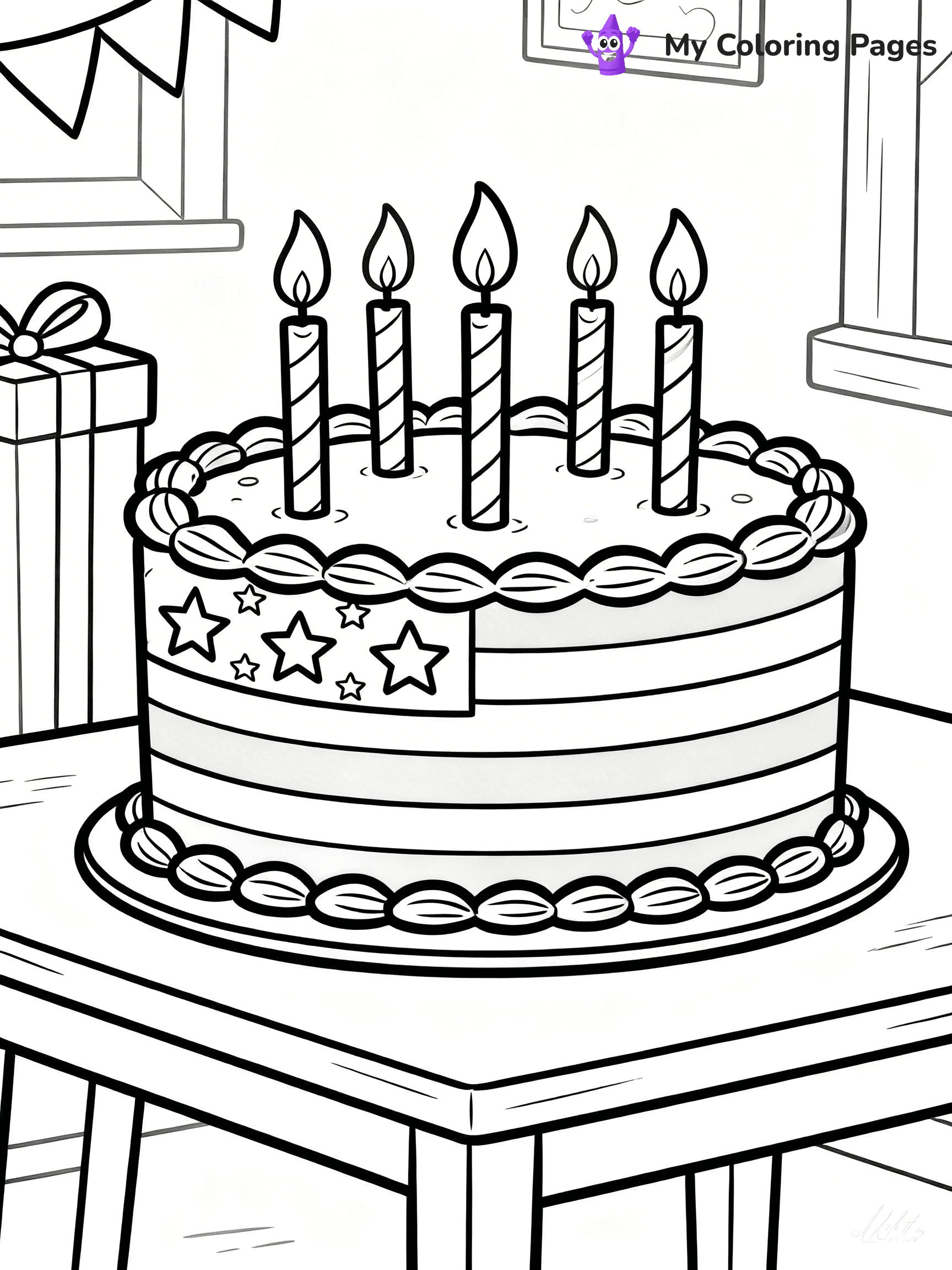 USA Flag Coloring Pages - 25