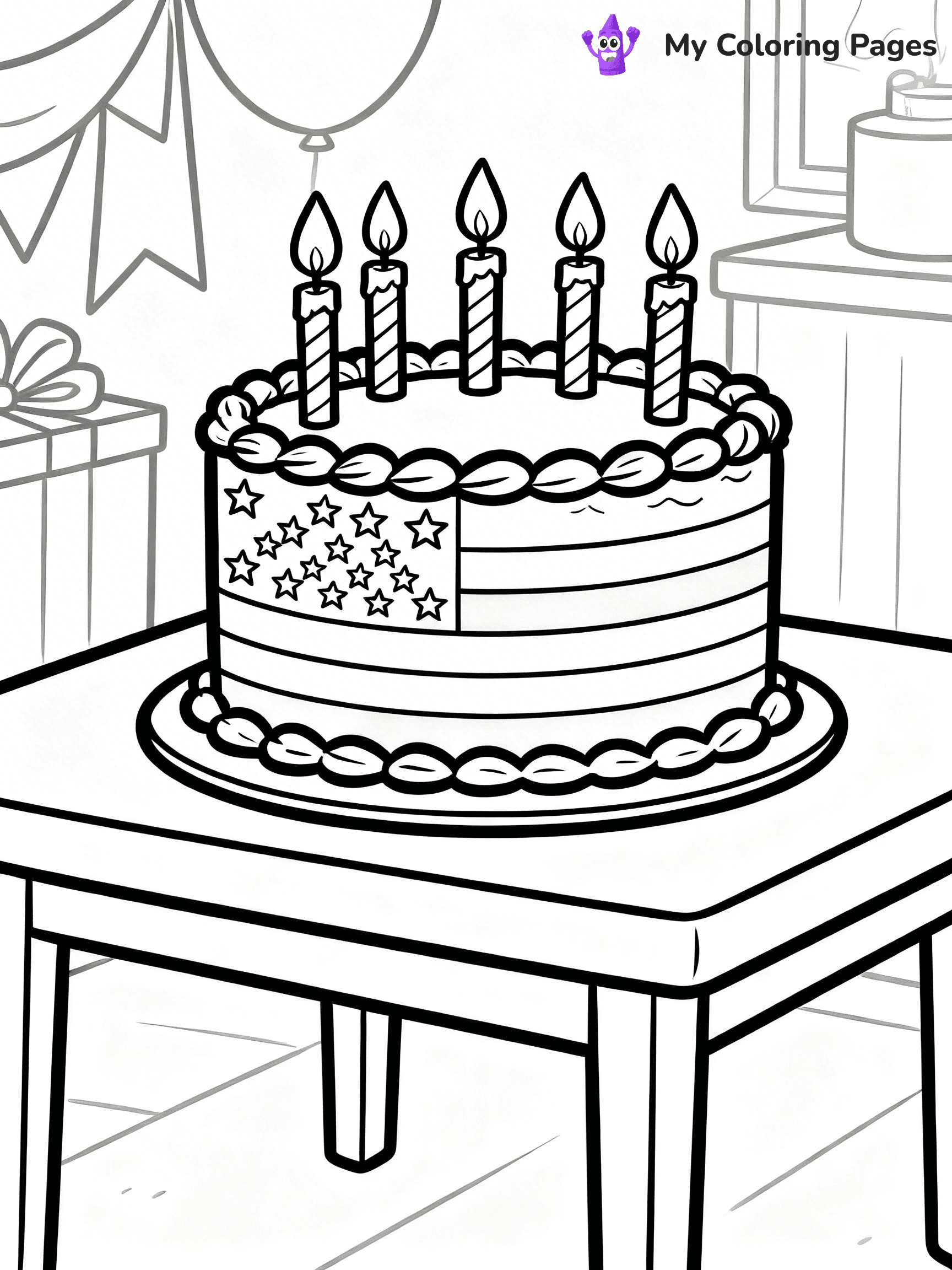 USA Flag Coloring Pages - 23