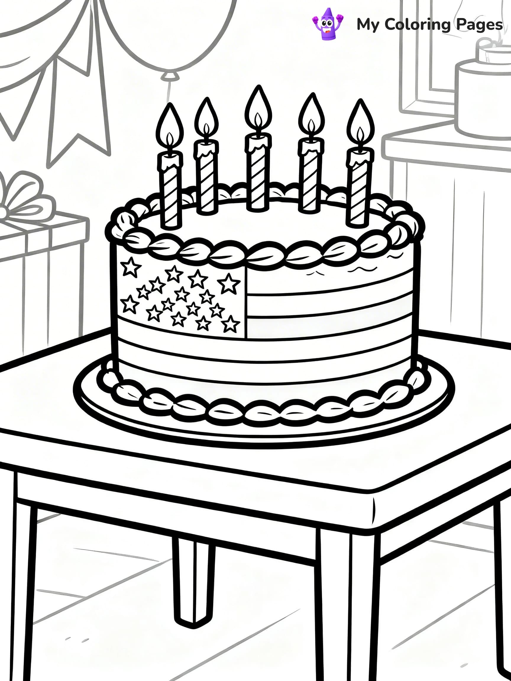 USA Flag Coloring Pages - 23