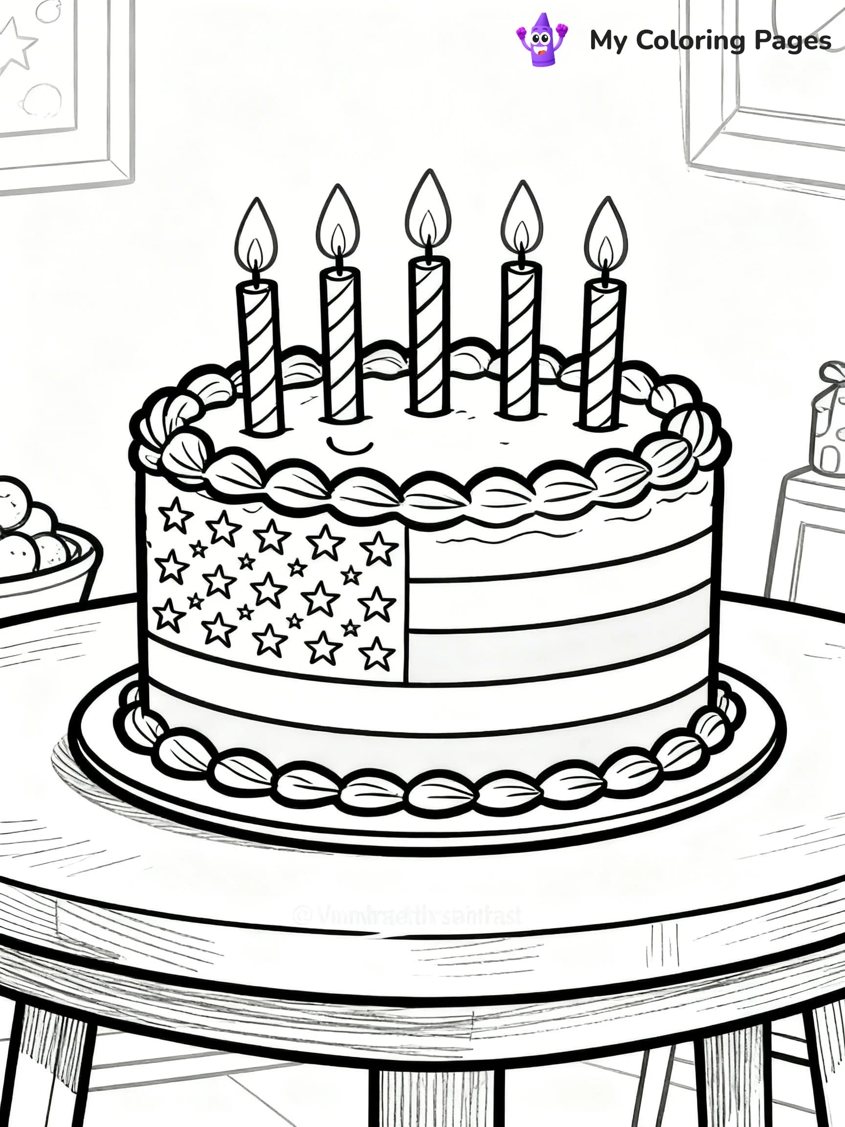 USA Flag Coloring Pages - 22
