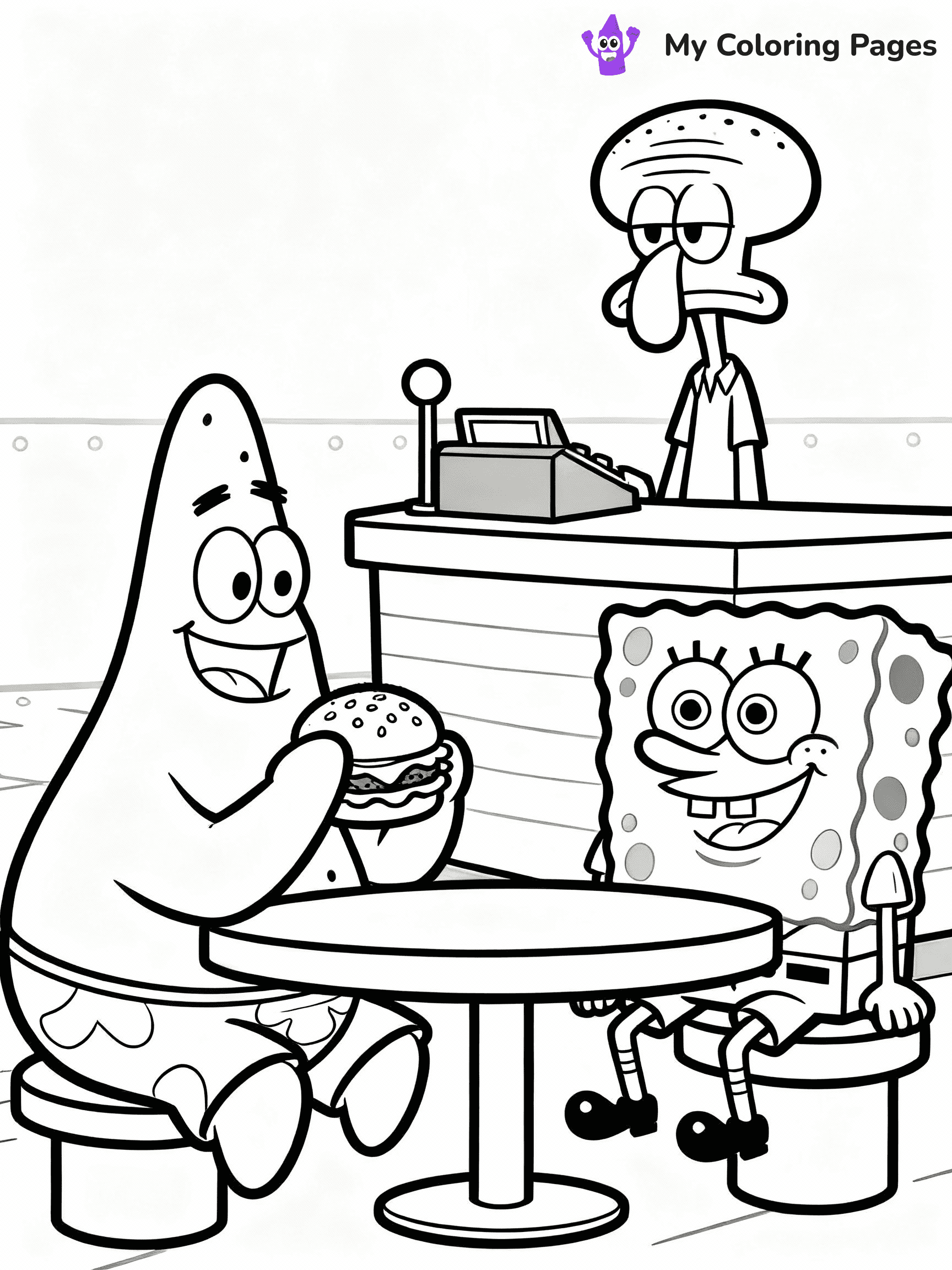 Patrick Coloring Pages - 19