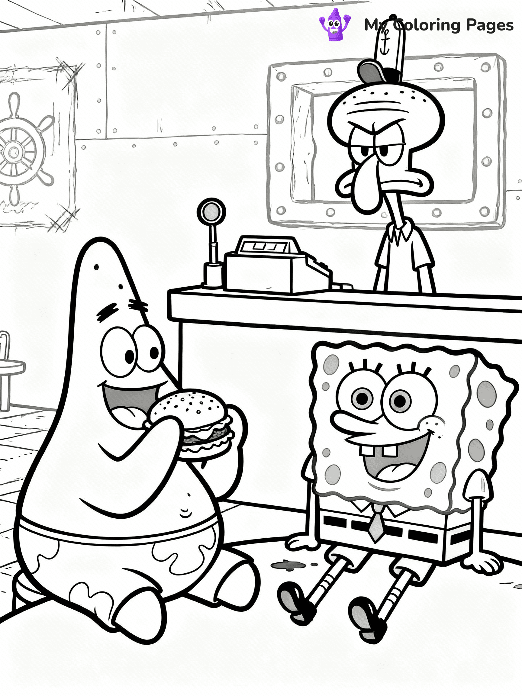 Patrick Coloring Pages - 16