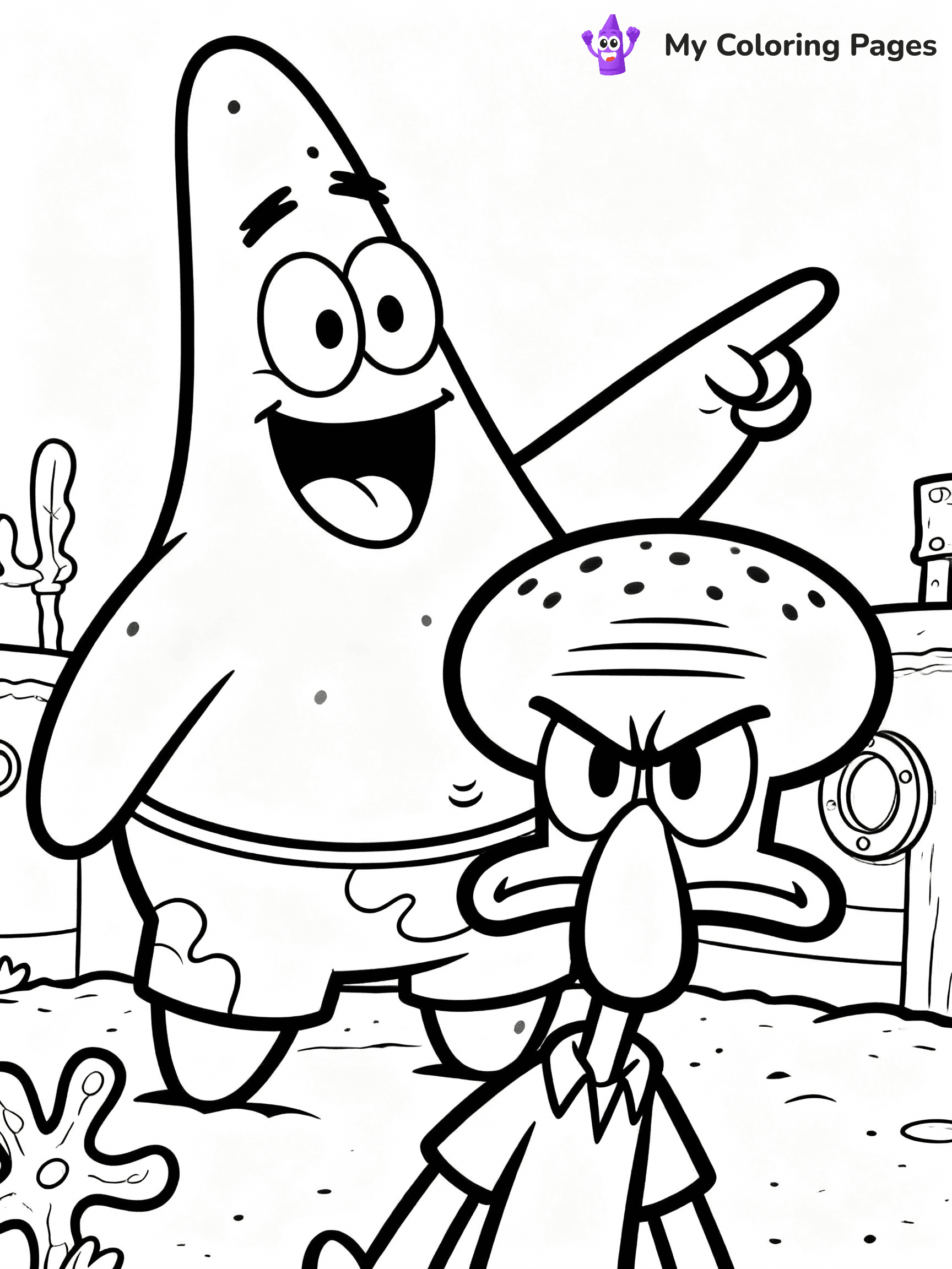 Patrick Coloring Pages - 13