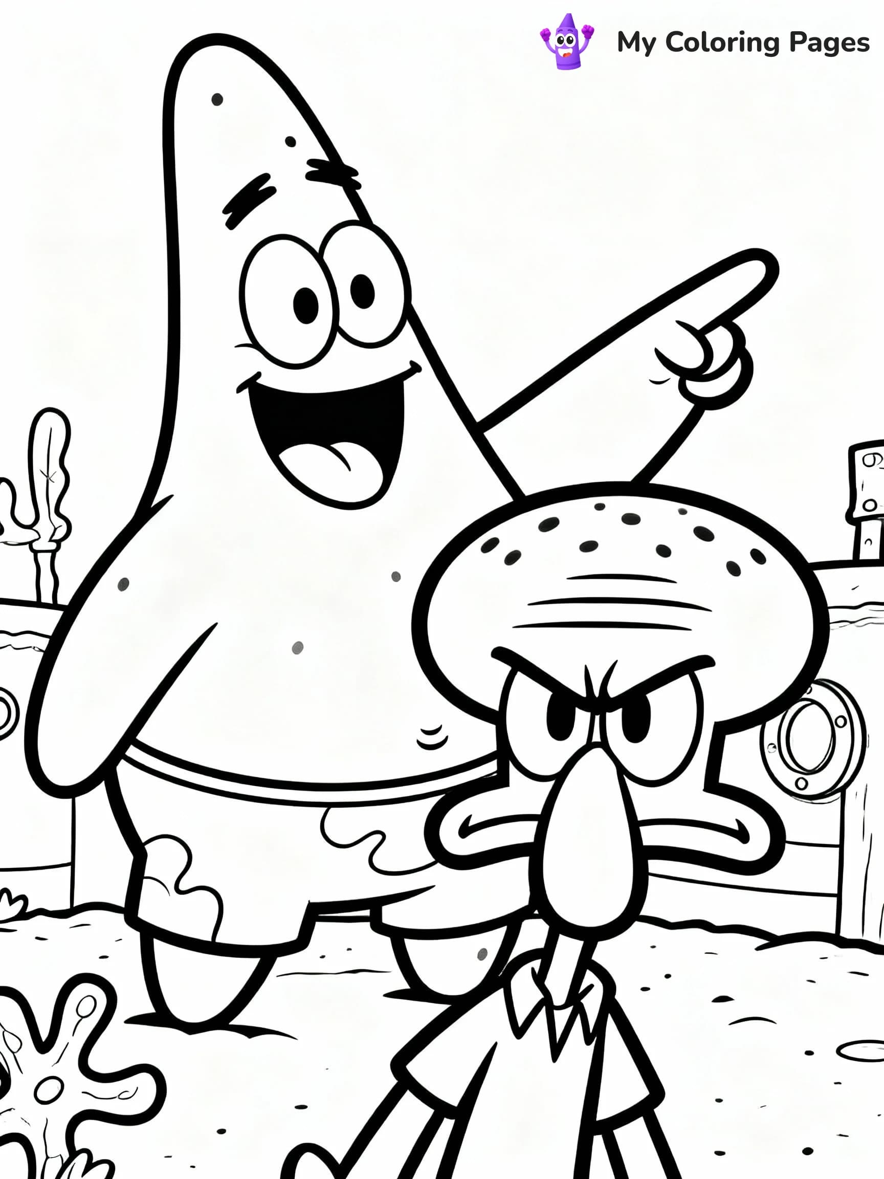 Patrick Coloring Pages - 13