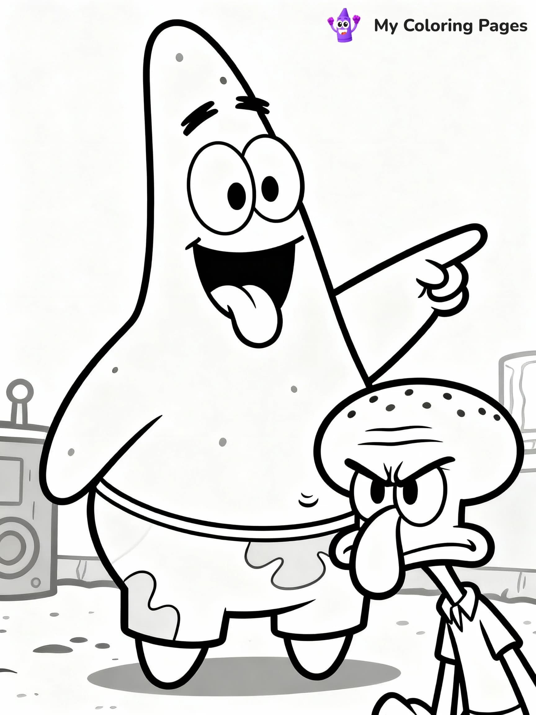 Patrick Coloring Pages - 12