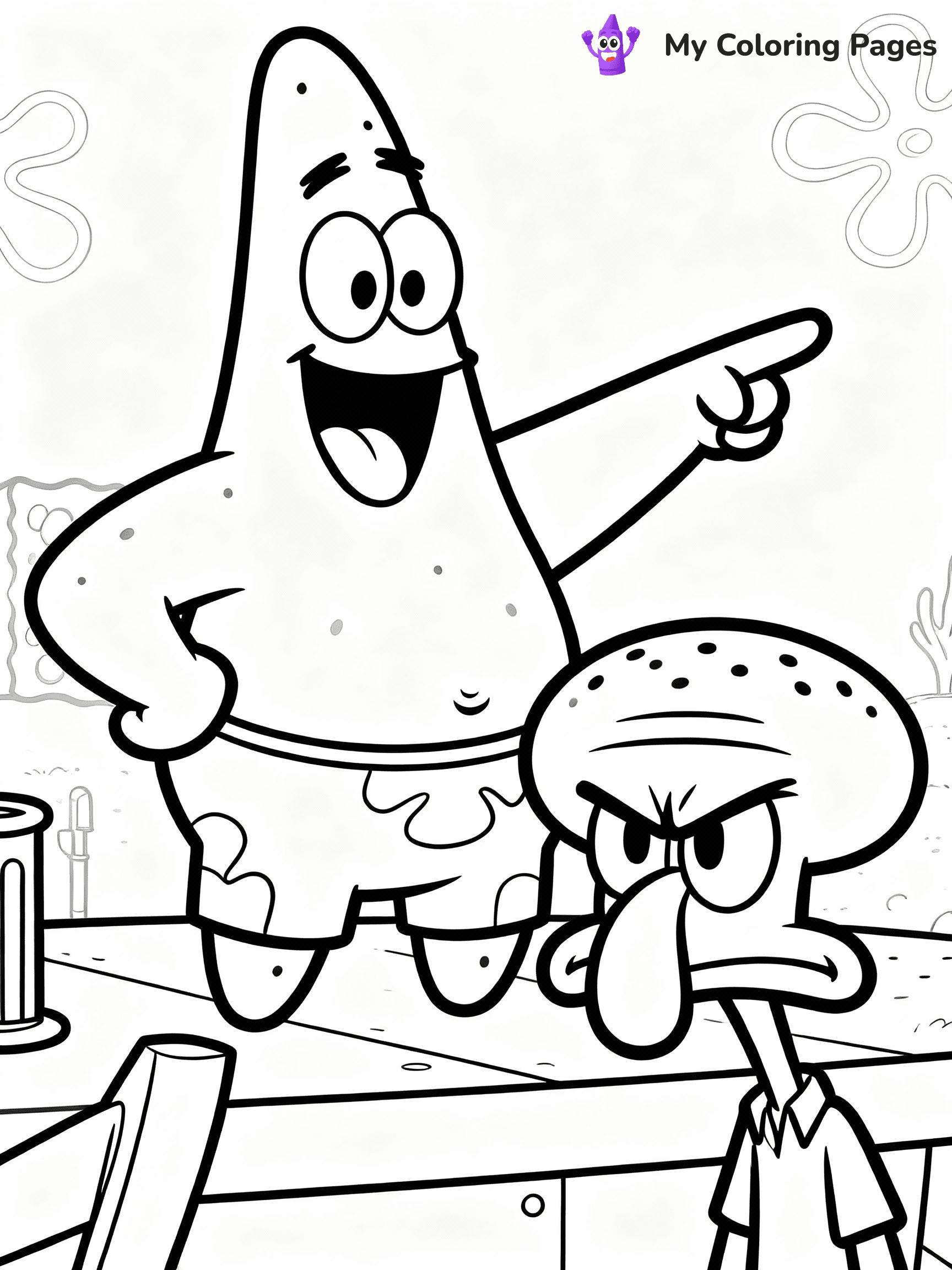 Patrick Coloring Pages - 11