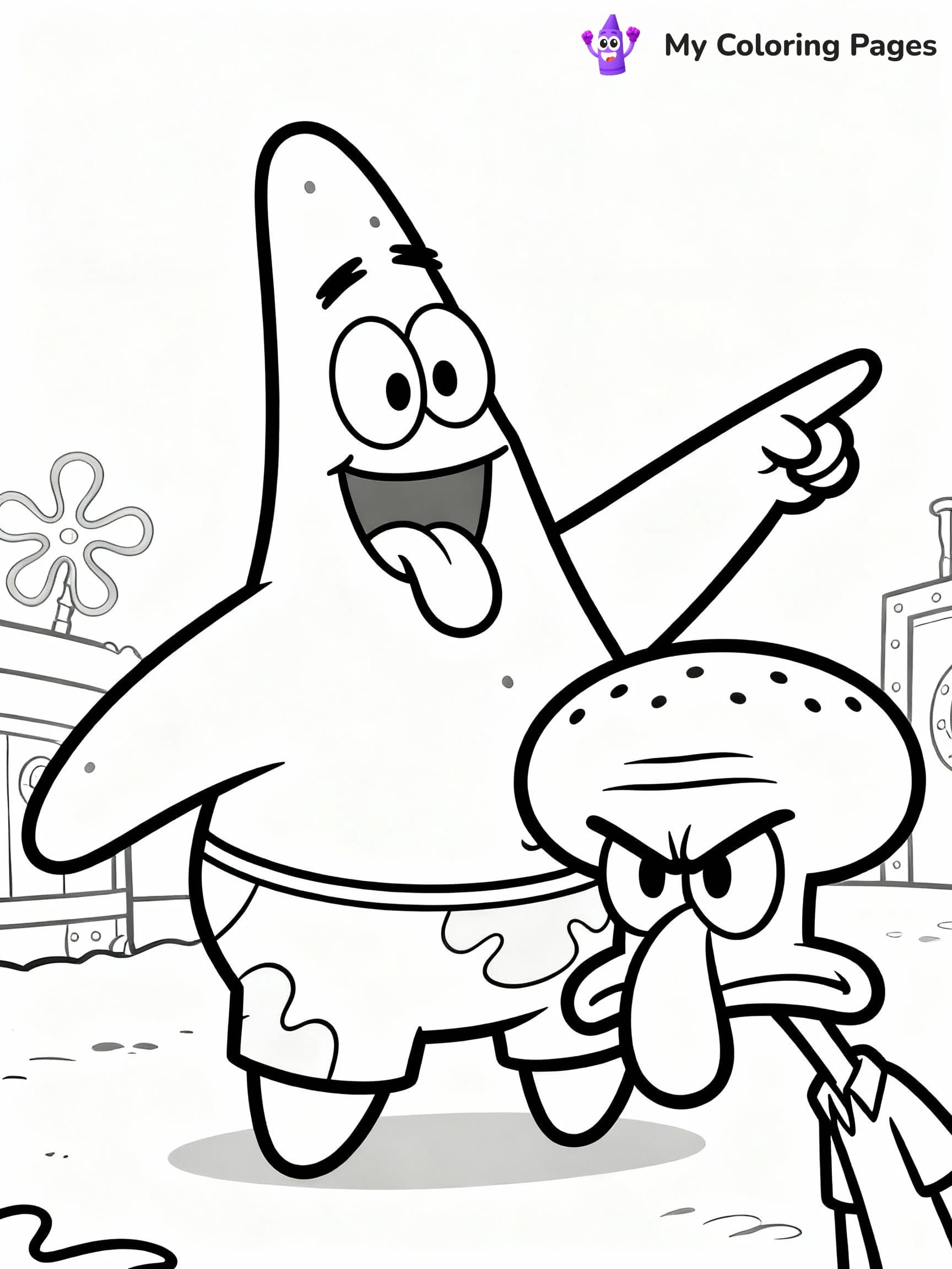 Patrick Coloring Pages - 10