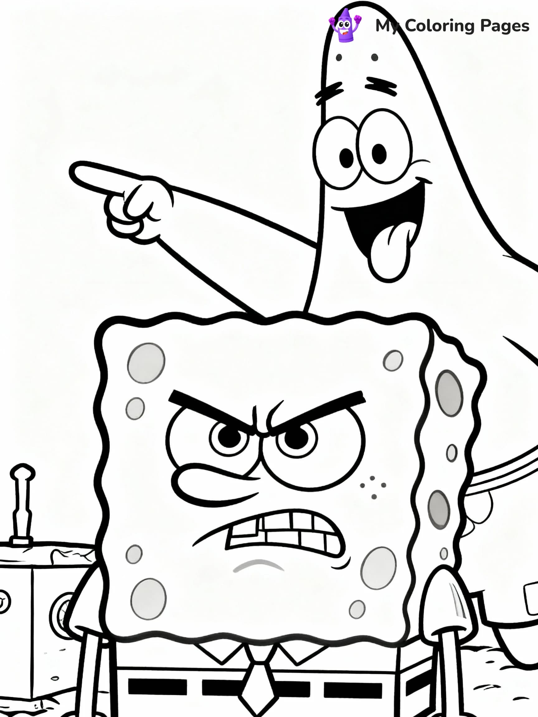 Patrick Coloring Pages - 9