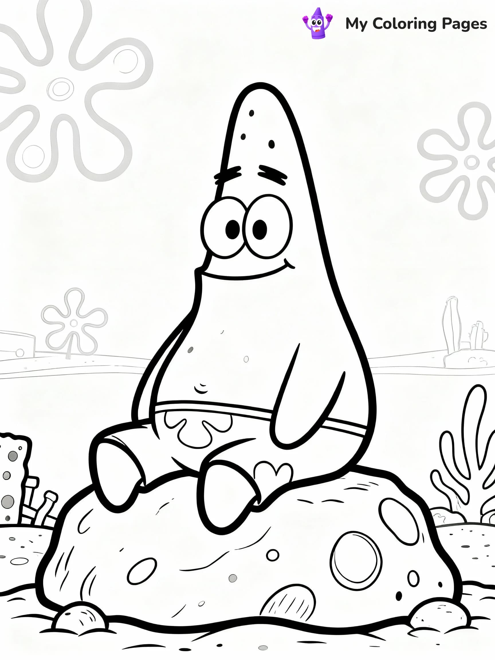 Patrick Coloring Pages - 6
