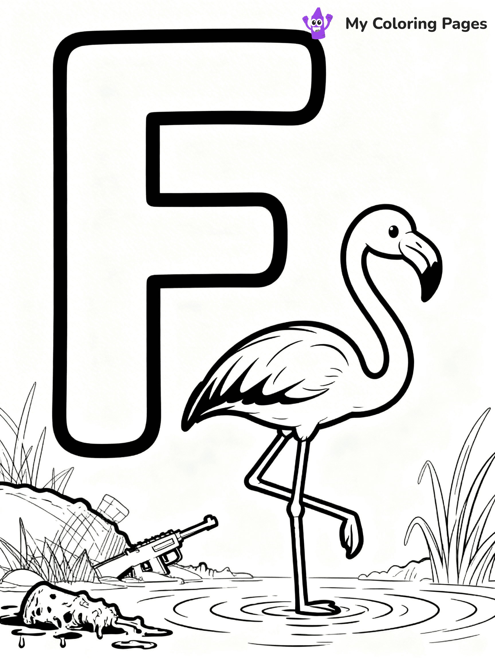 Letter F Coloring Pages - 28