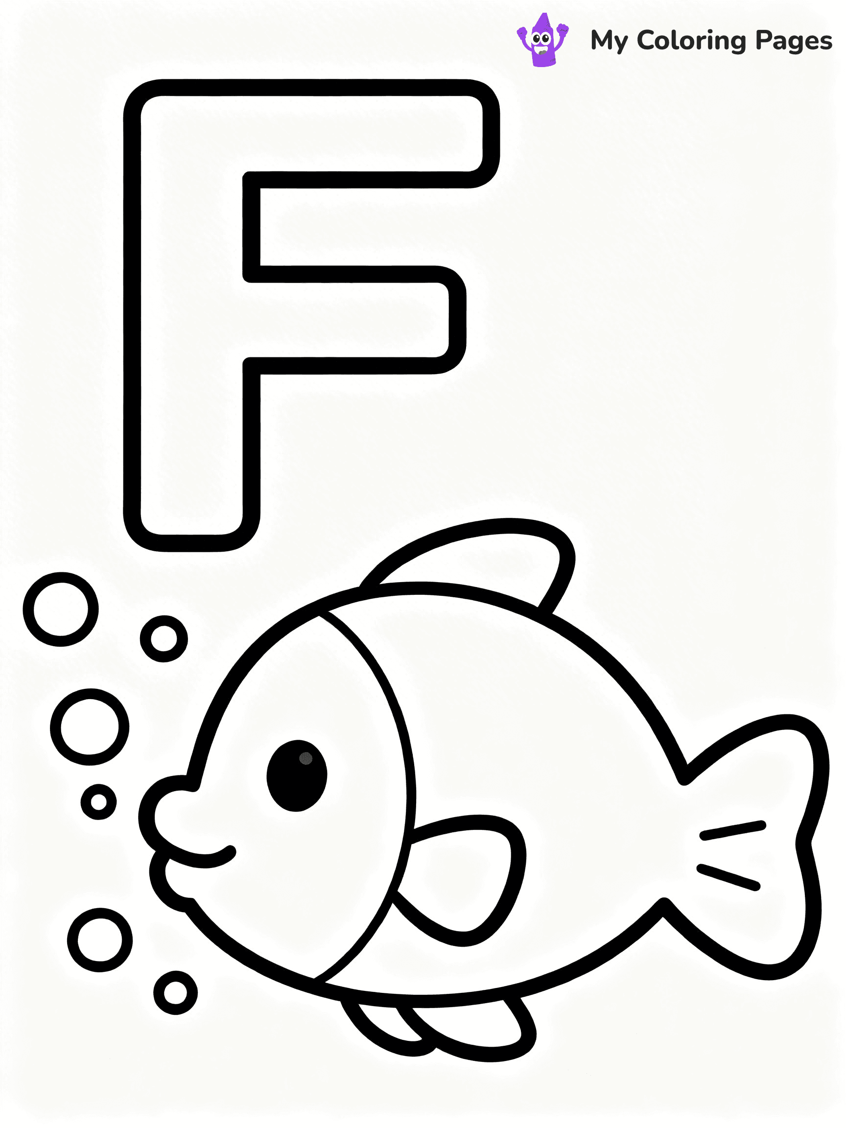 Letter F Coloring Pages - 25