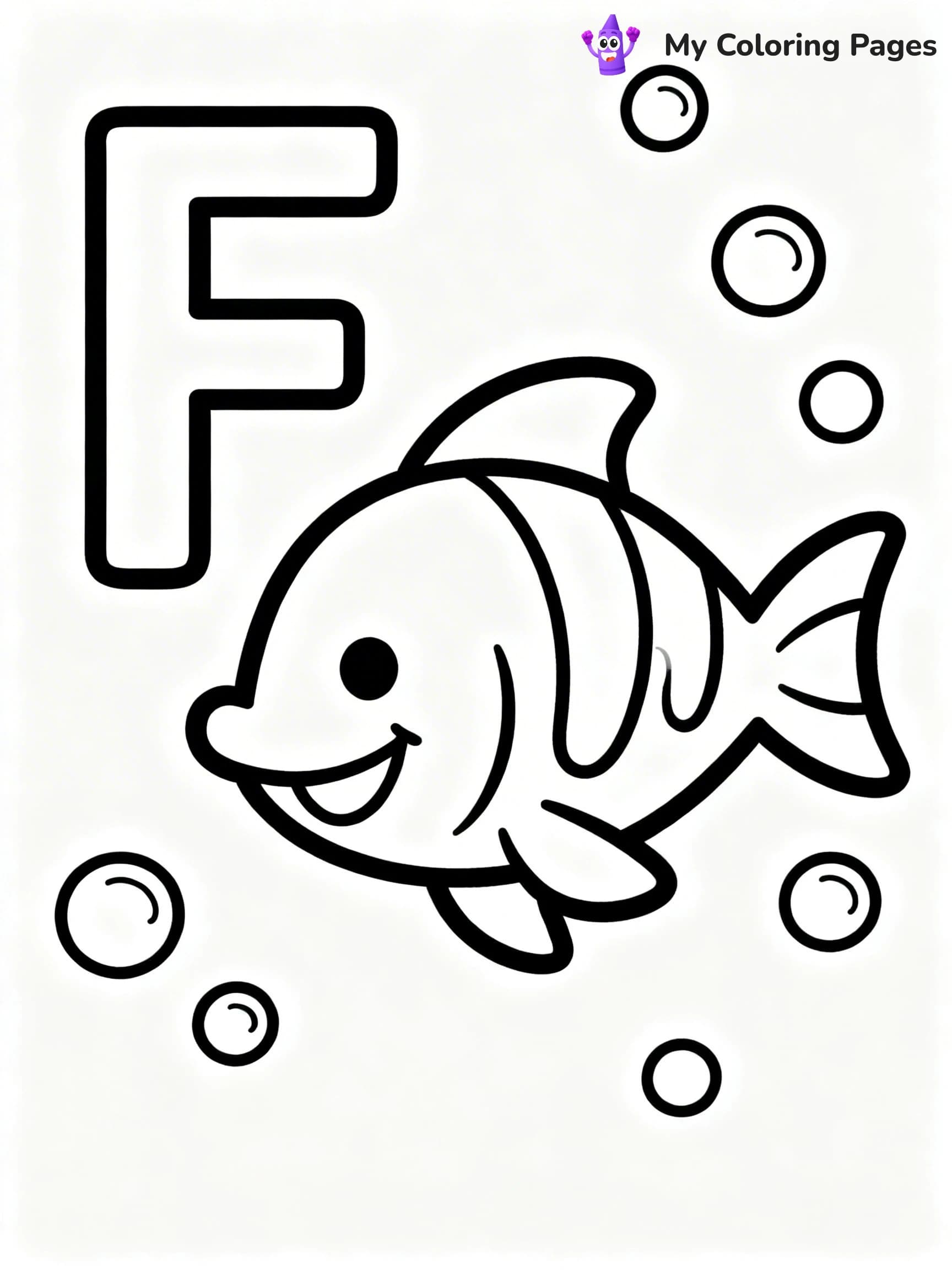 Letter F Coloring Pages - 24