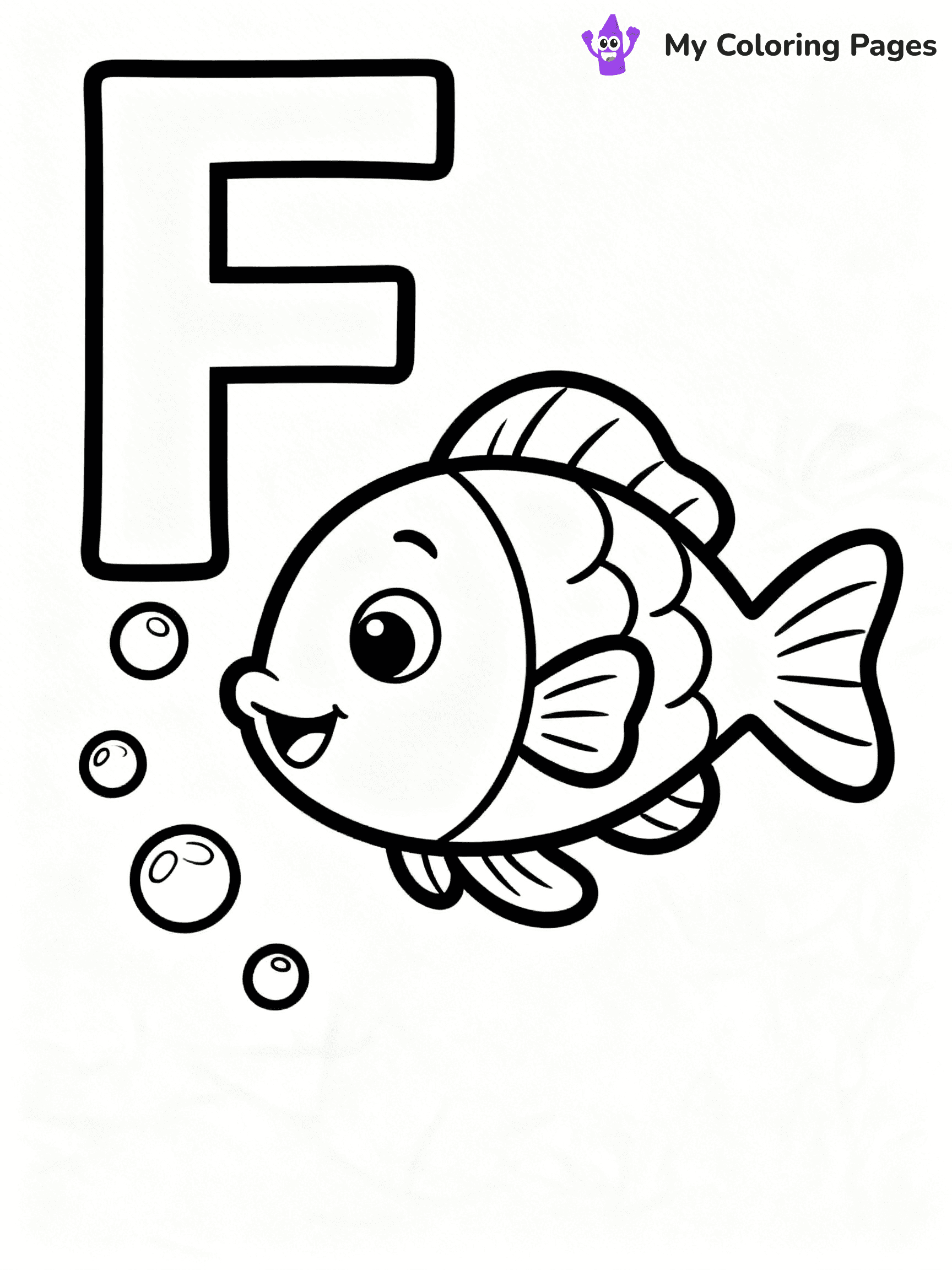Letter F Coloring Pages - 23