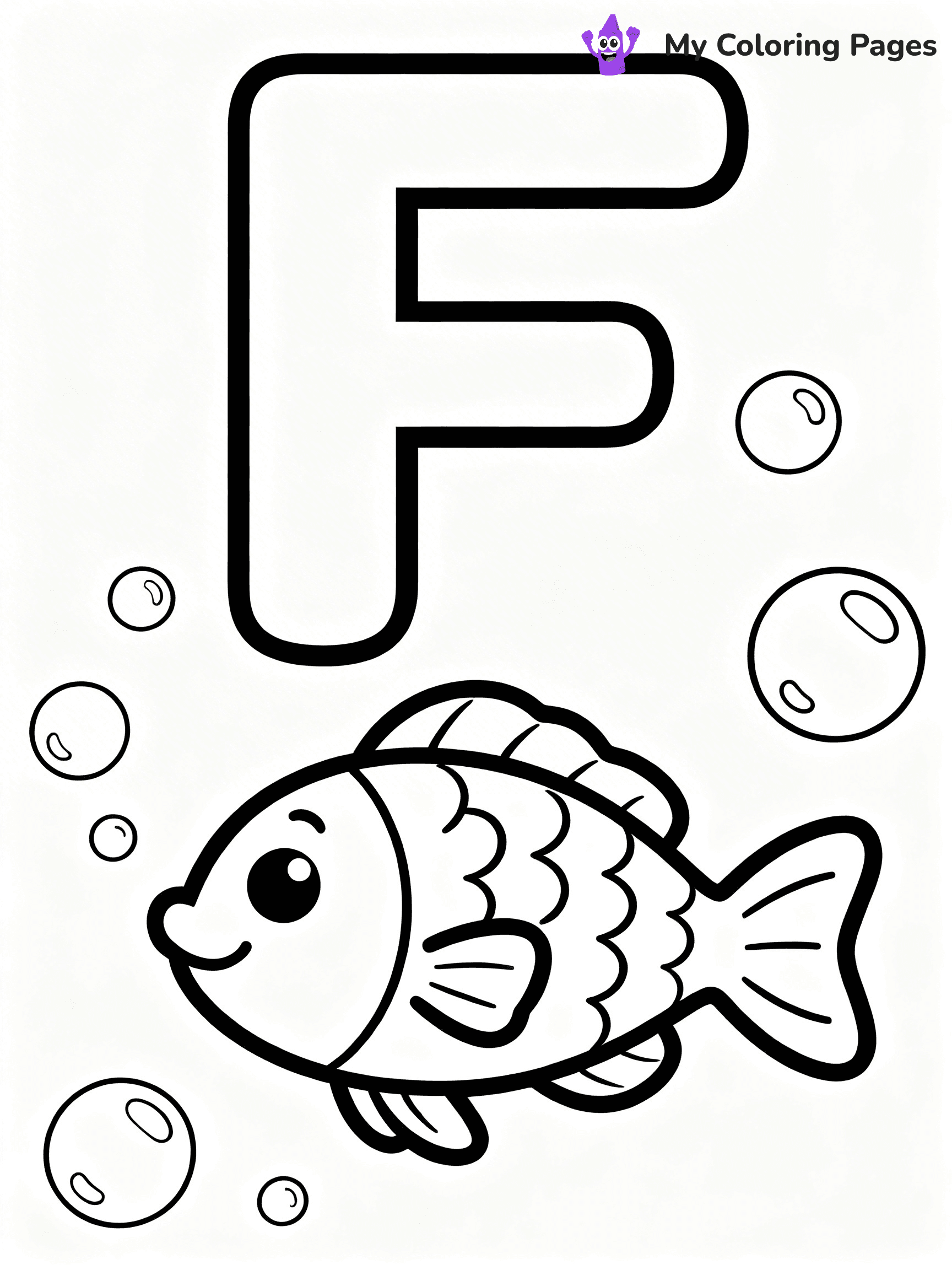 Letter F Coloring Pages - 20