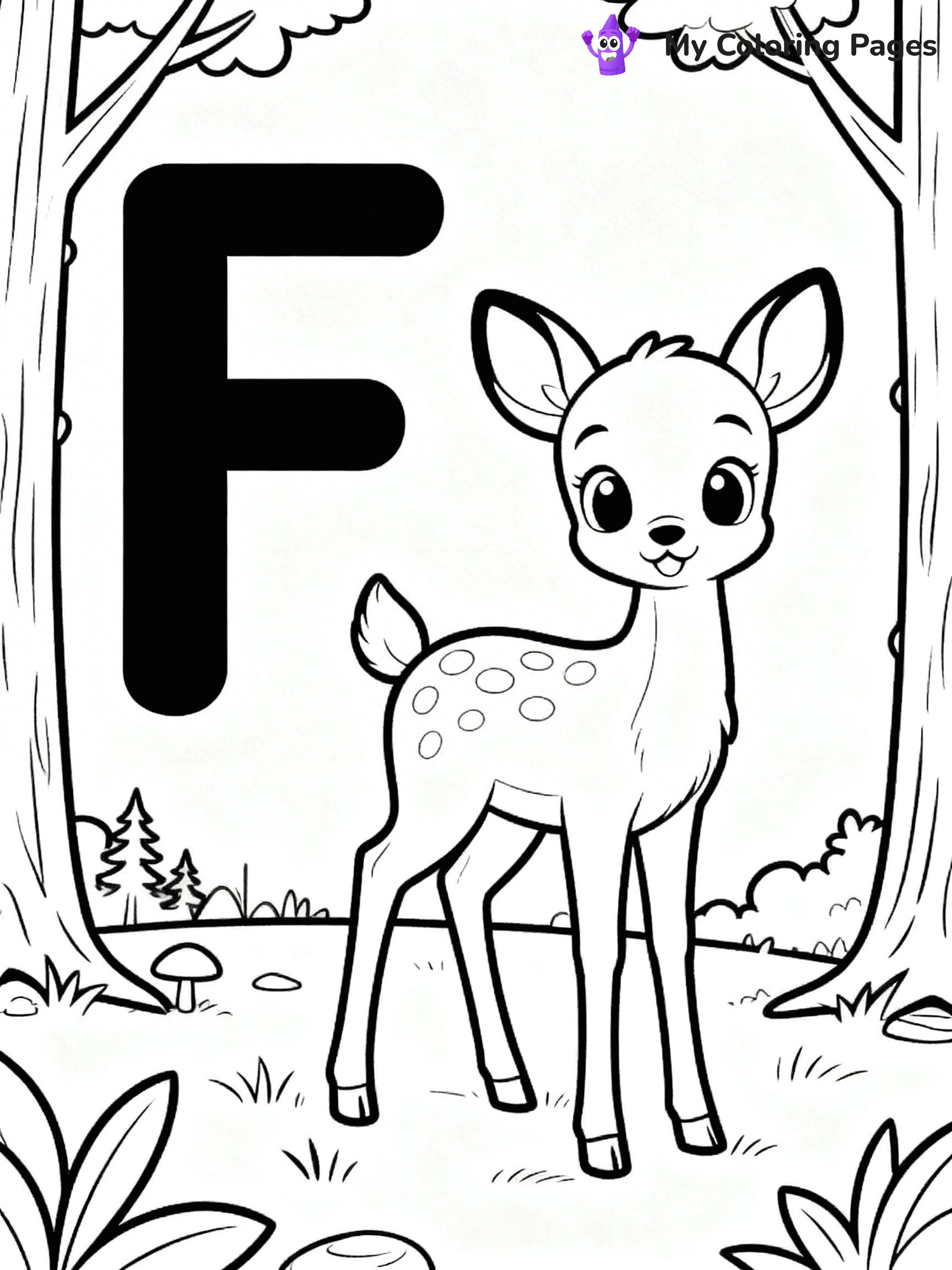 Letter F Coloring Pages - 6