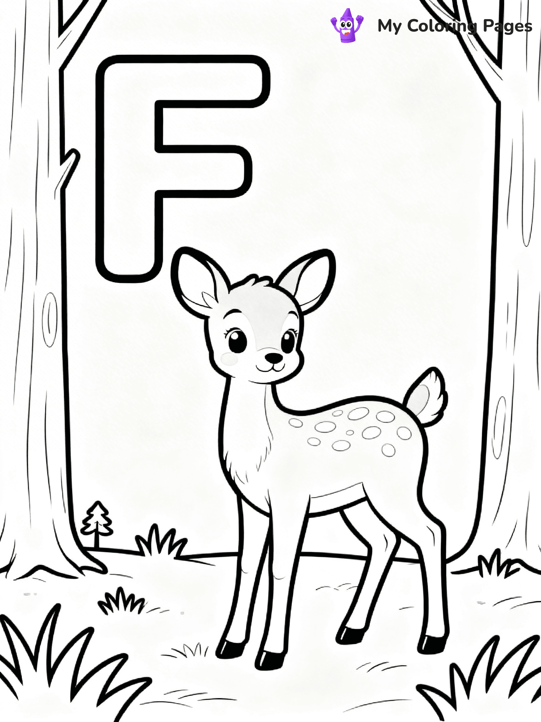 Letter F Coloring Pages - 2