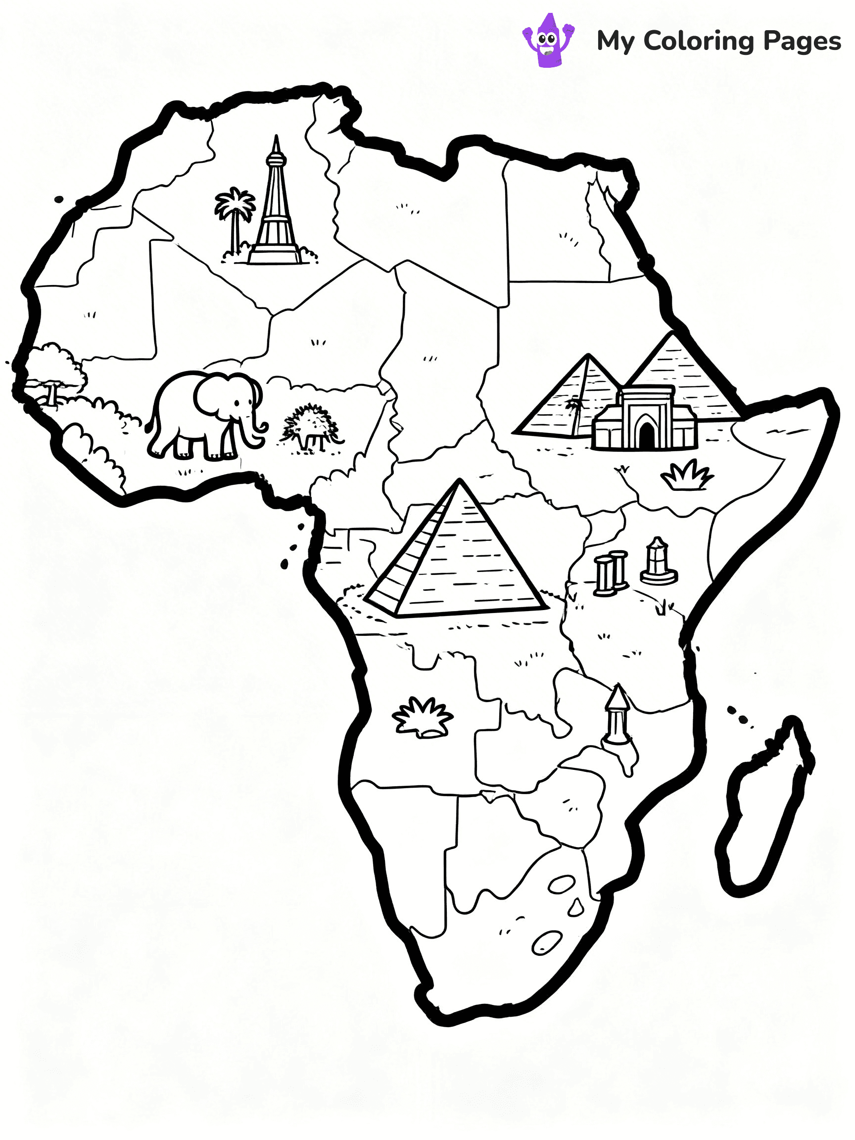 Continents Coloring Pages - 55