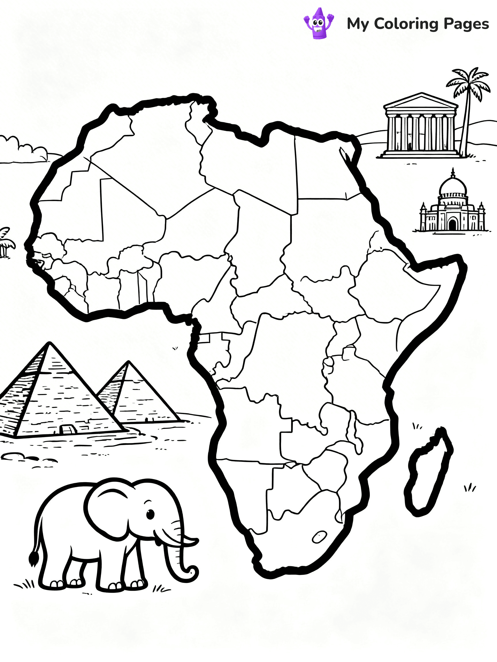 Continents Coloring Pages - 53