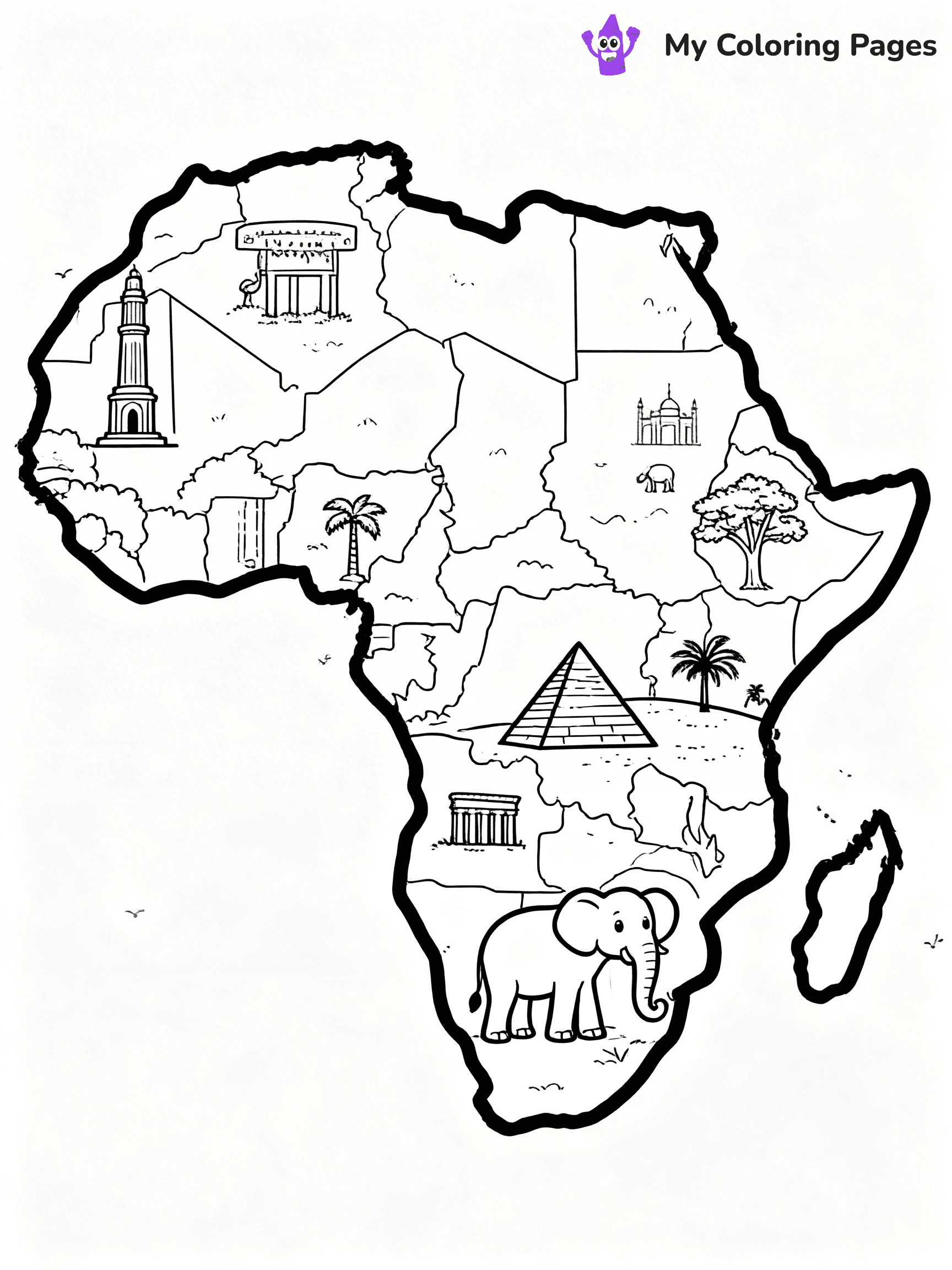 Continents Coloring Pages - 50