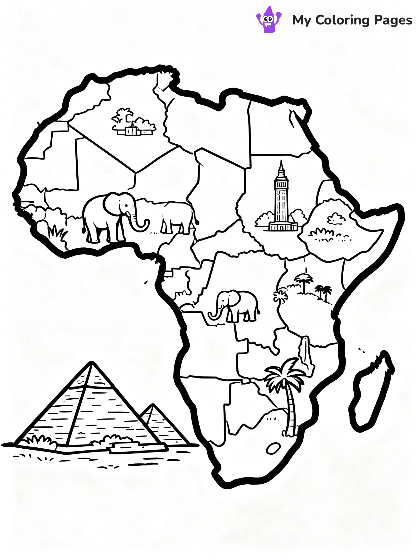 Continents Coloring Pages - 49