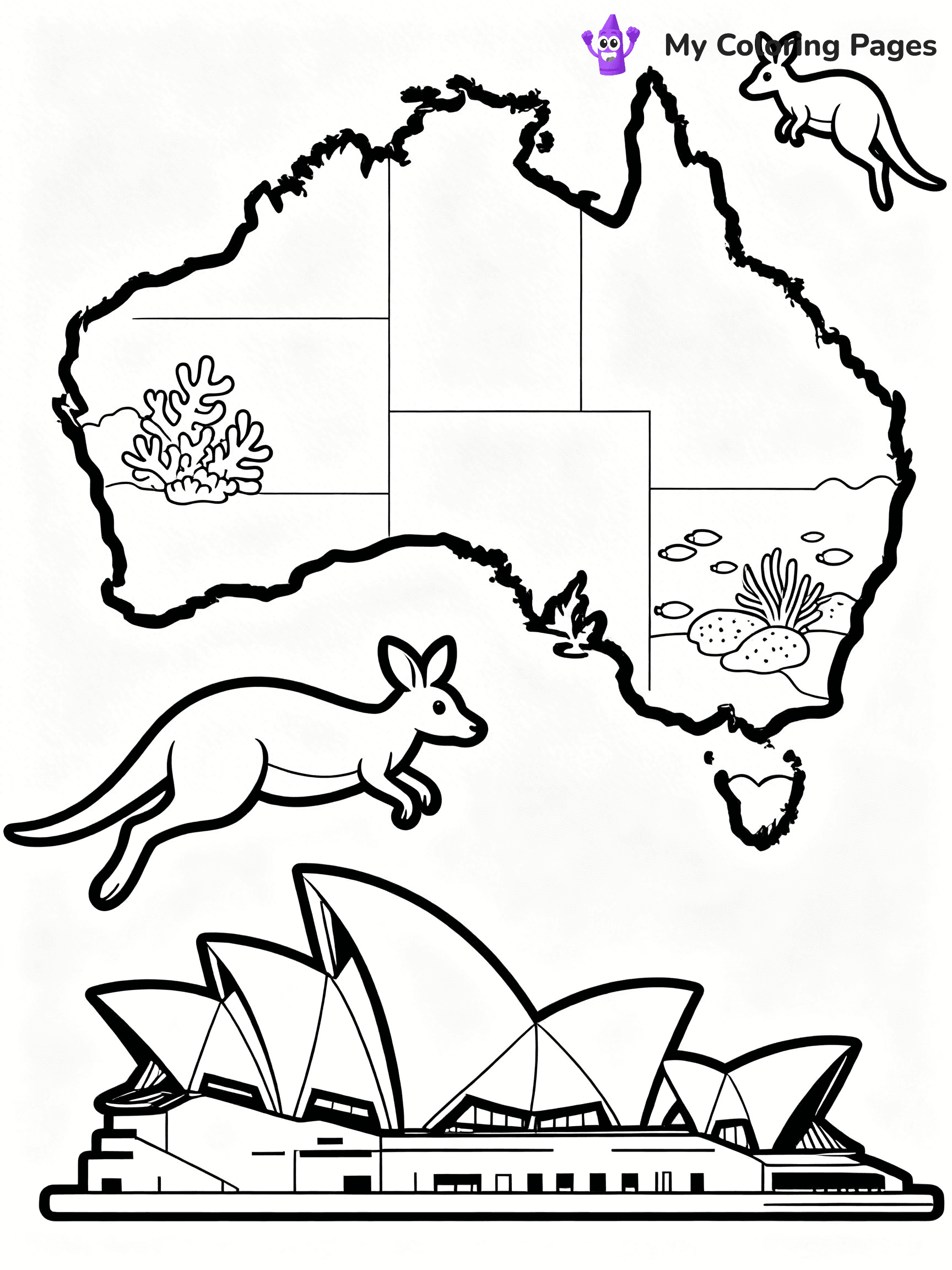 Continents Coloring Pages - 48