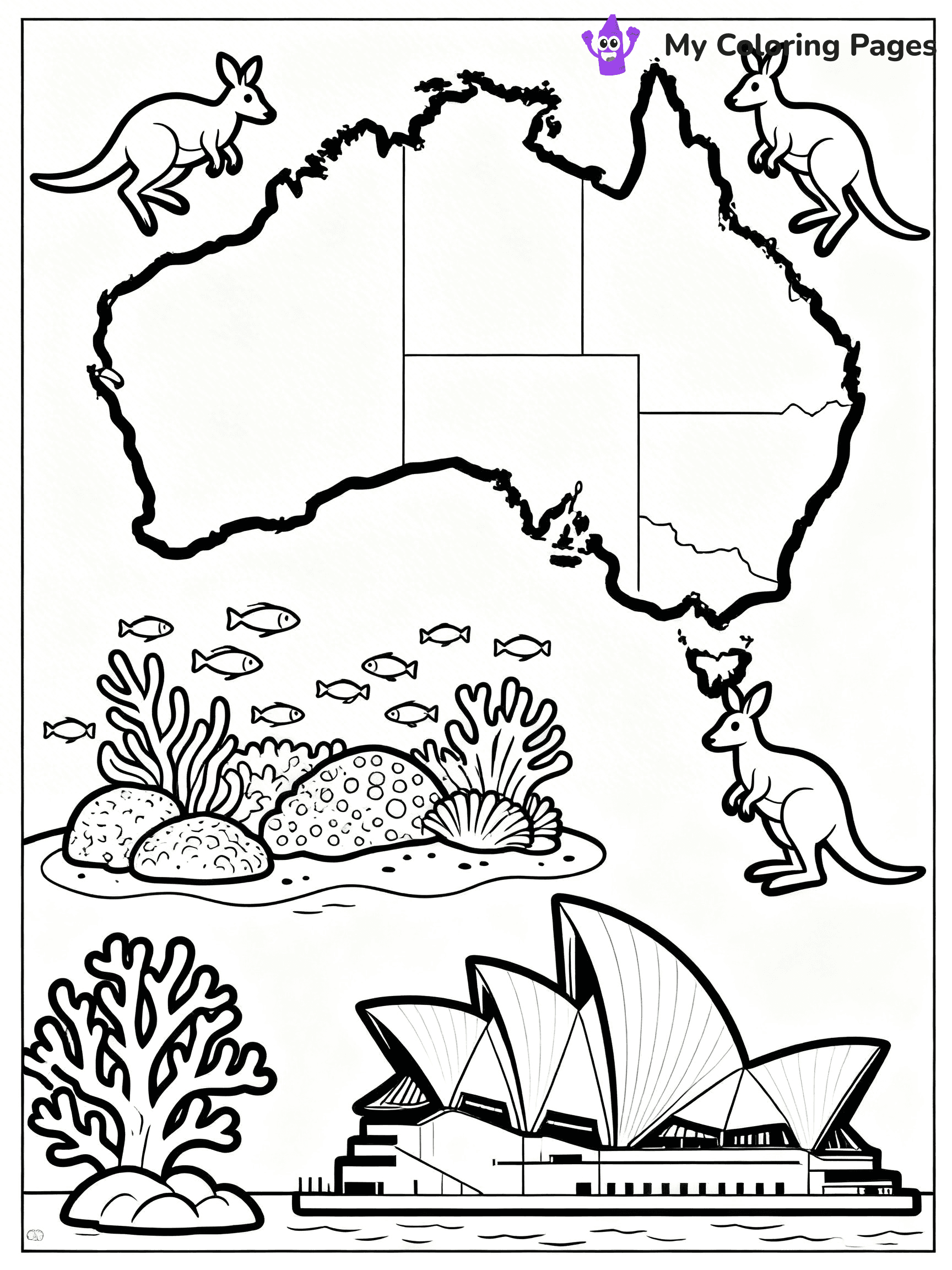Continents Coloring Pages - 45