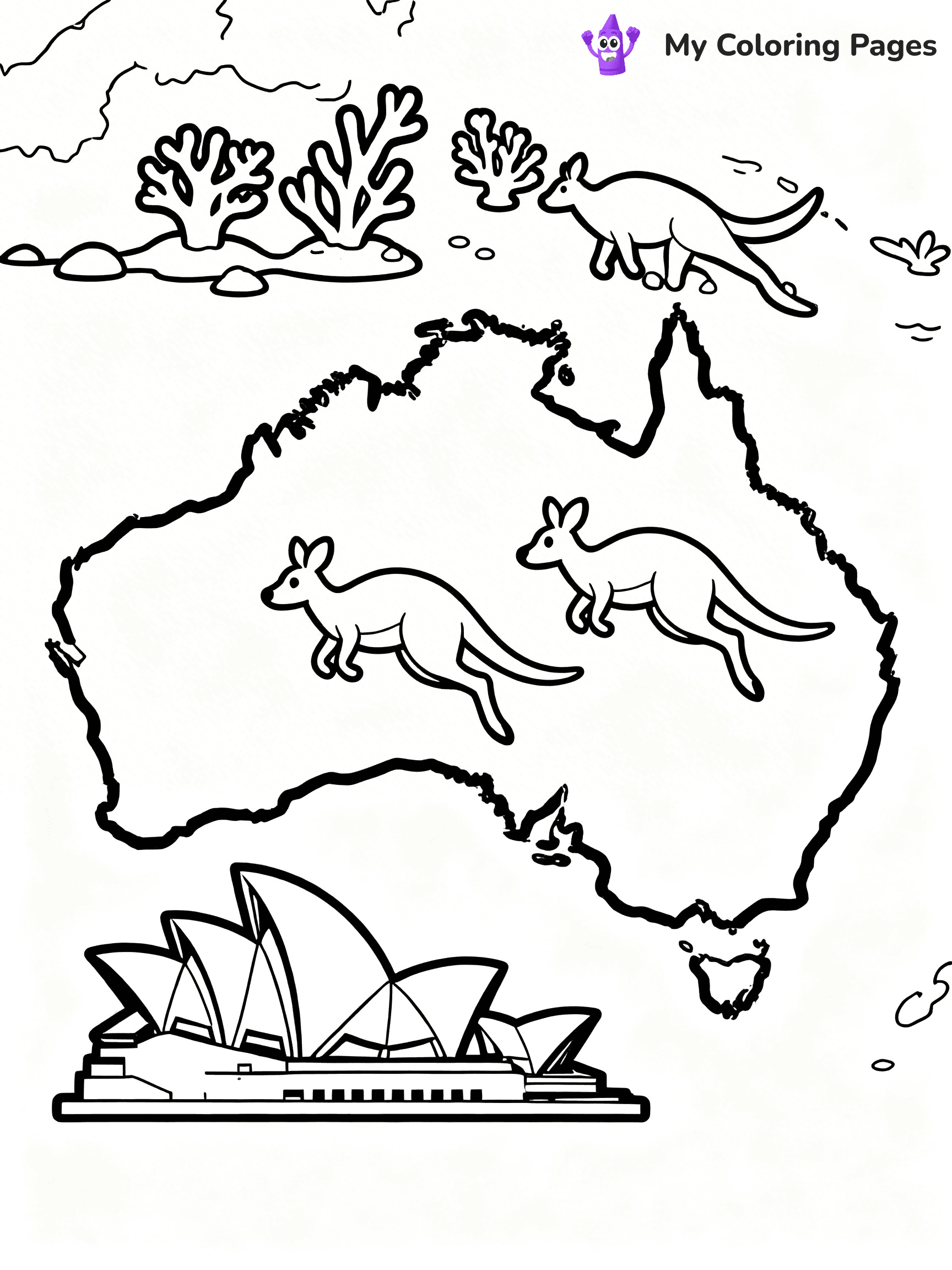 Continents Coloring Pages - 44