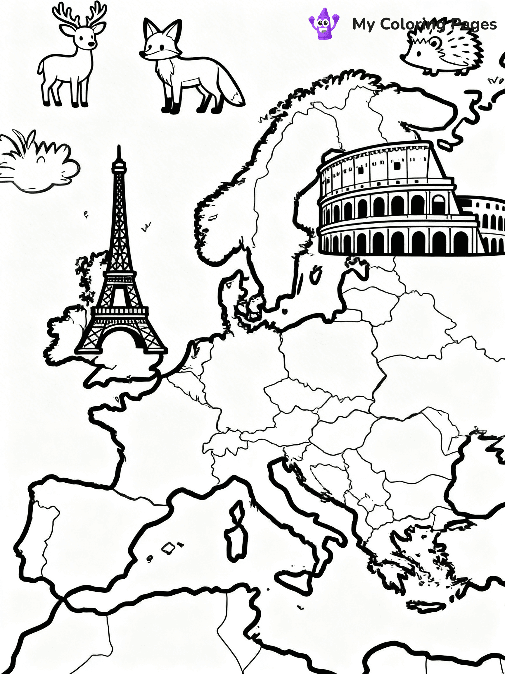 Continents Coloring Pages - 28