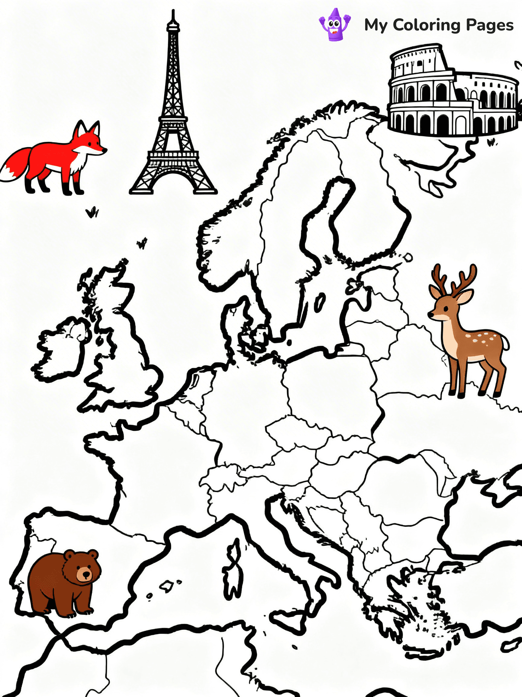 Continents Coloring Pages - 26