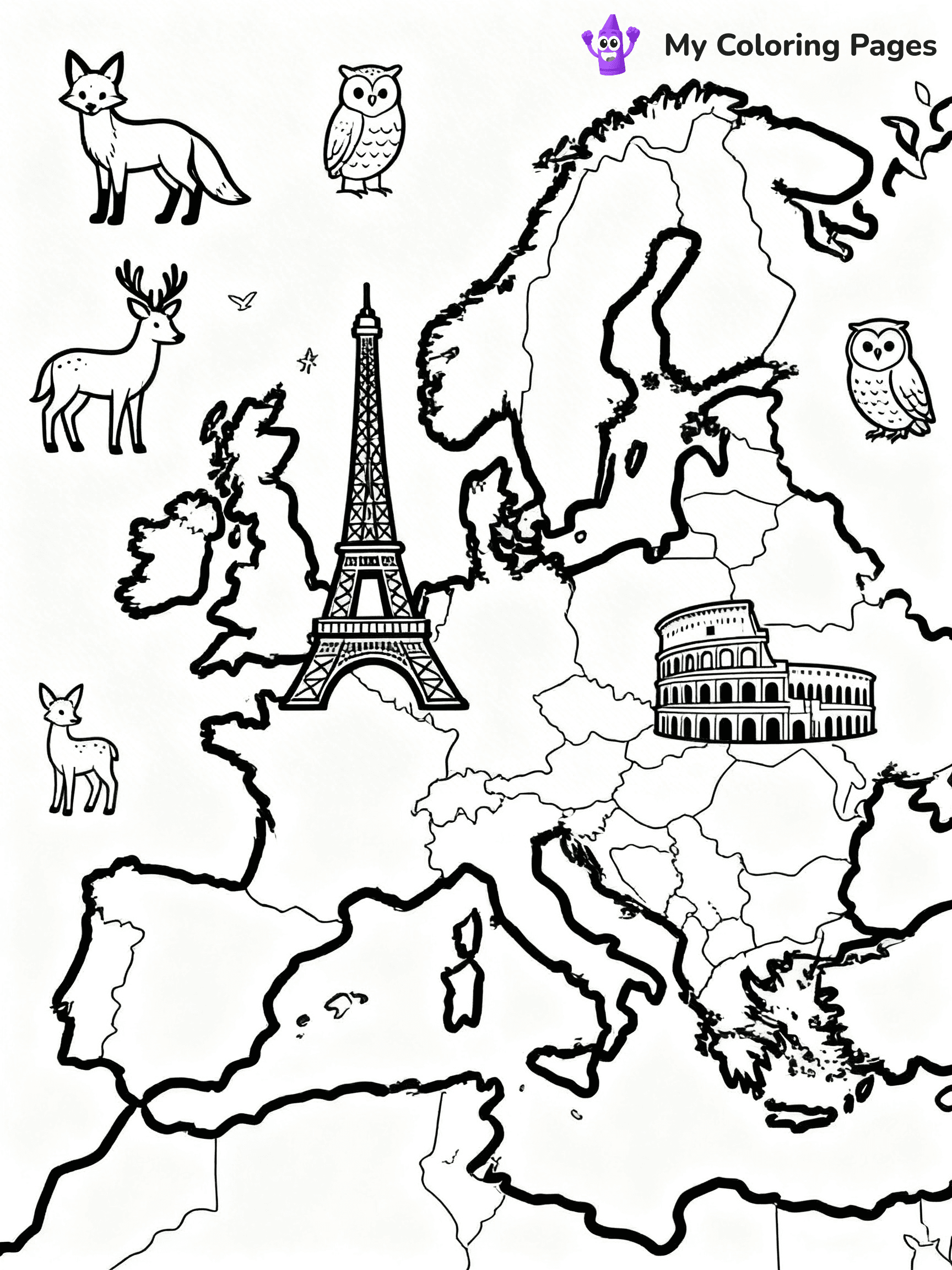Continents Coloring Pages - 25