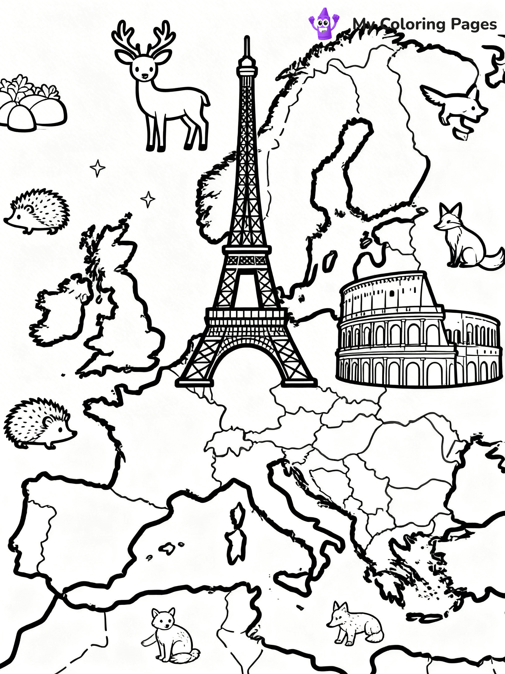 Continents Coloring Pages - 24