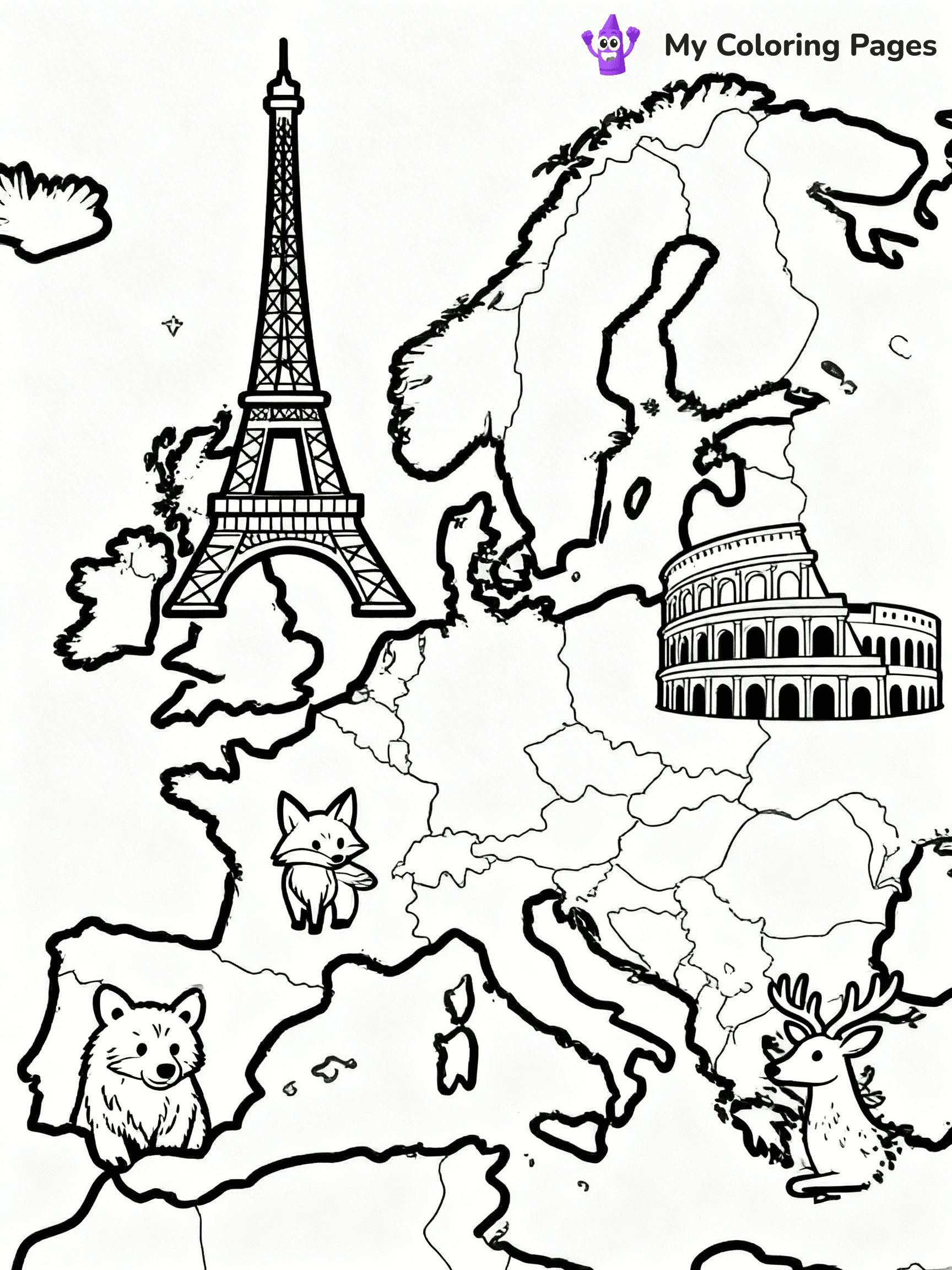 Continents Coloring Pages - 23