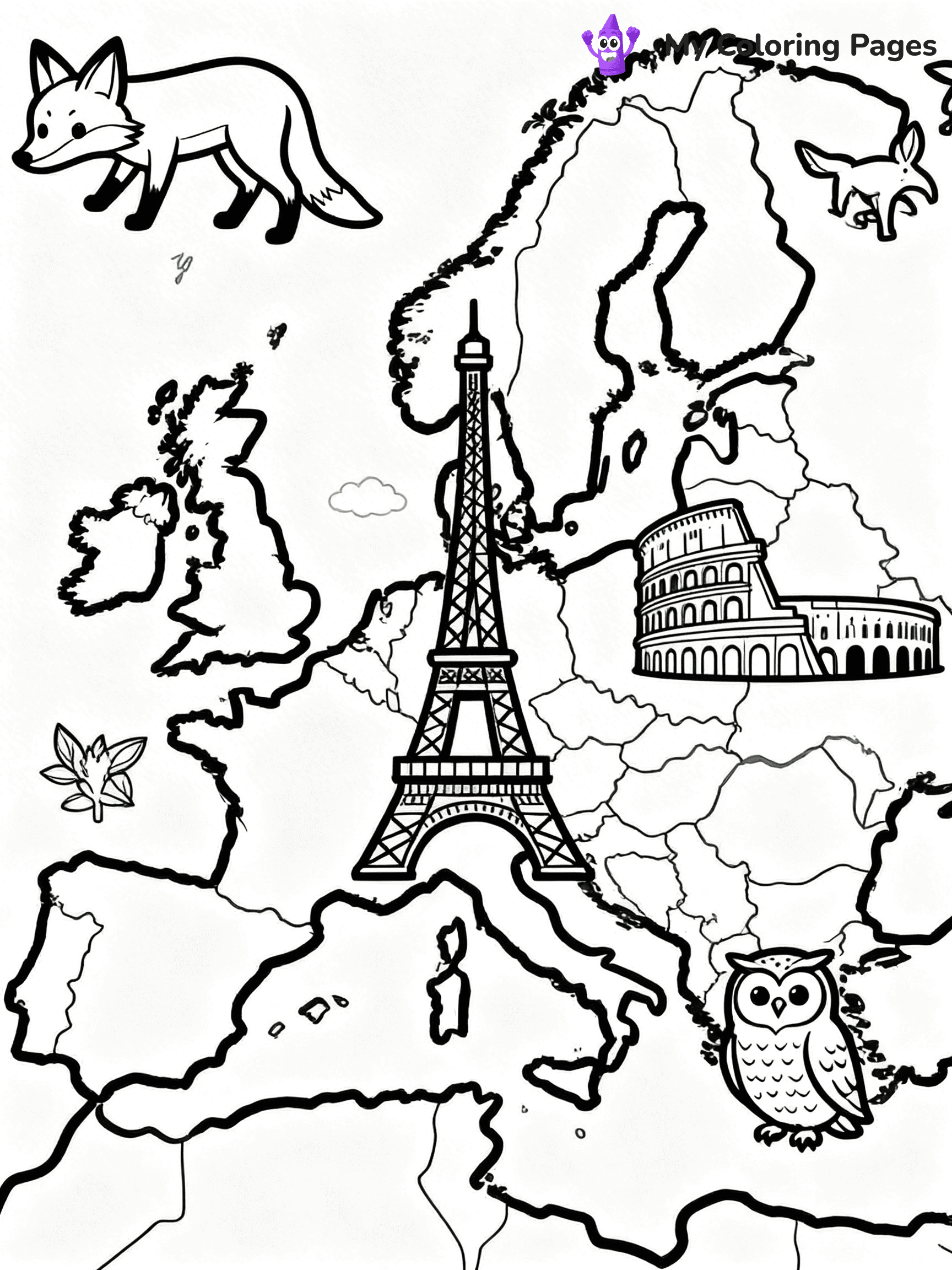 Continents Coloring Pages - 22
