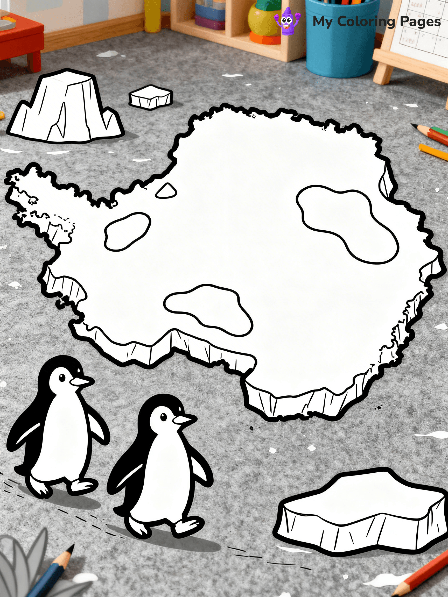 Continents Coloring Pages - 8