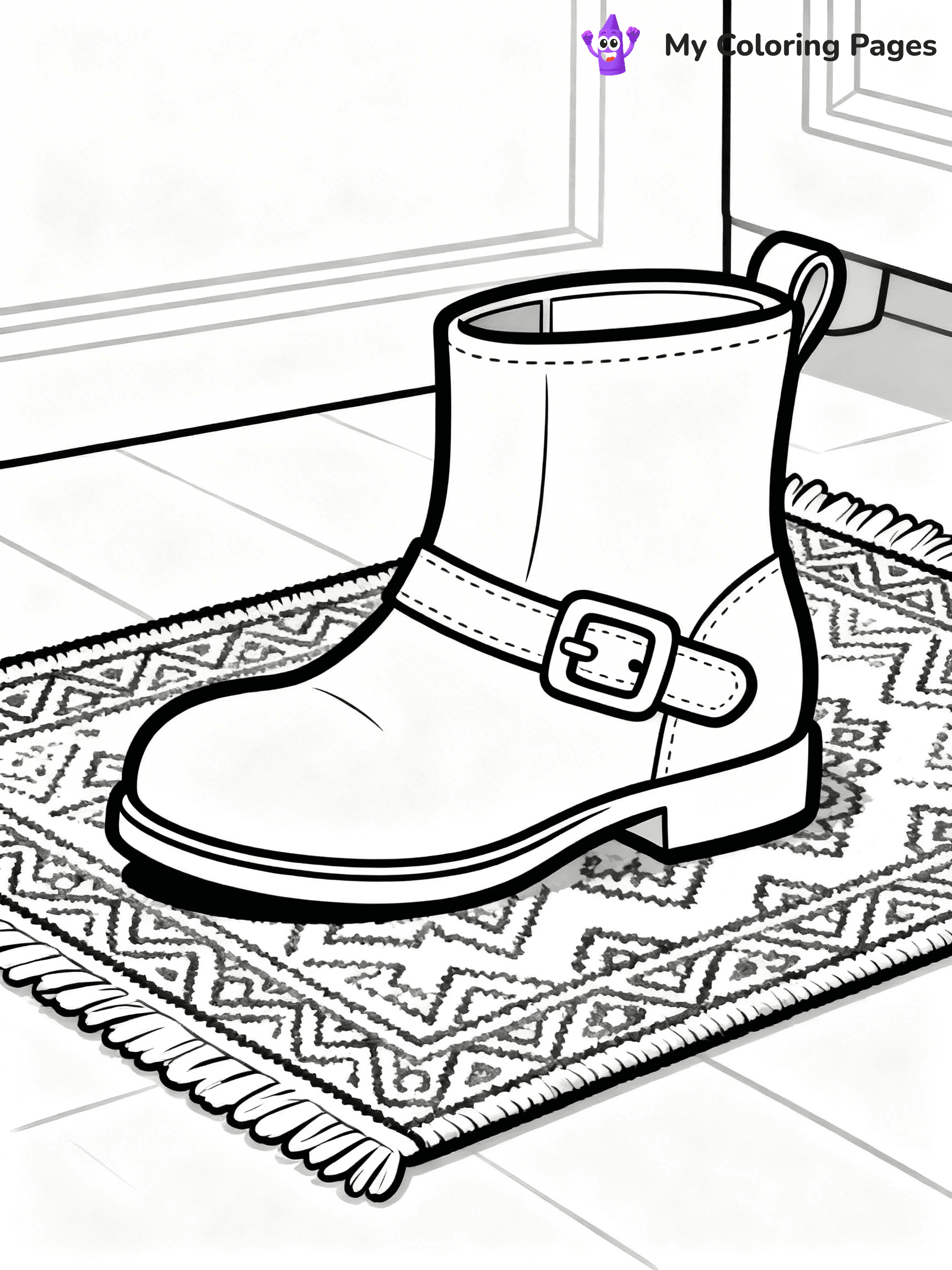 Shoe Coloring Pages PDF - 48
