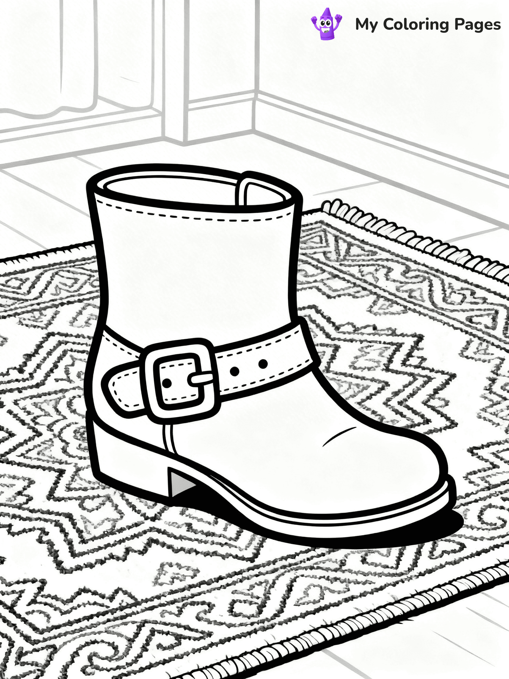 Shoe Coloring Pages PDF - 47