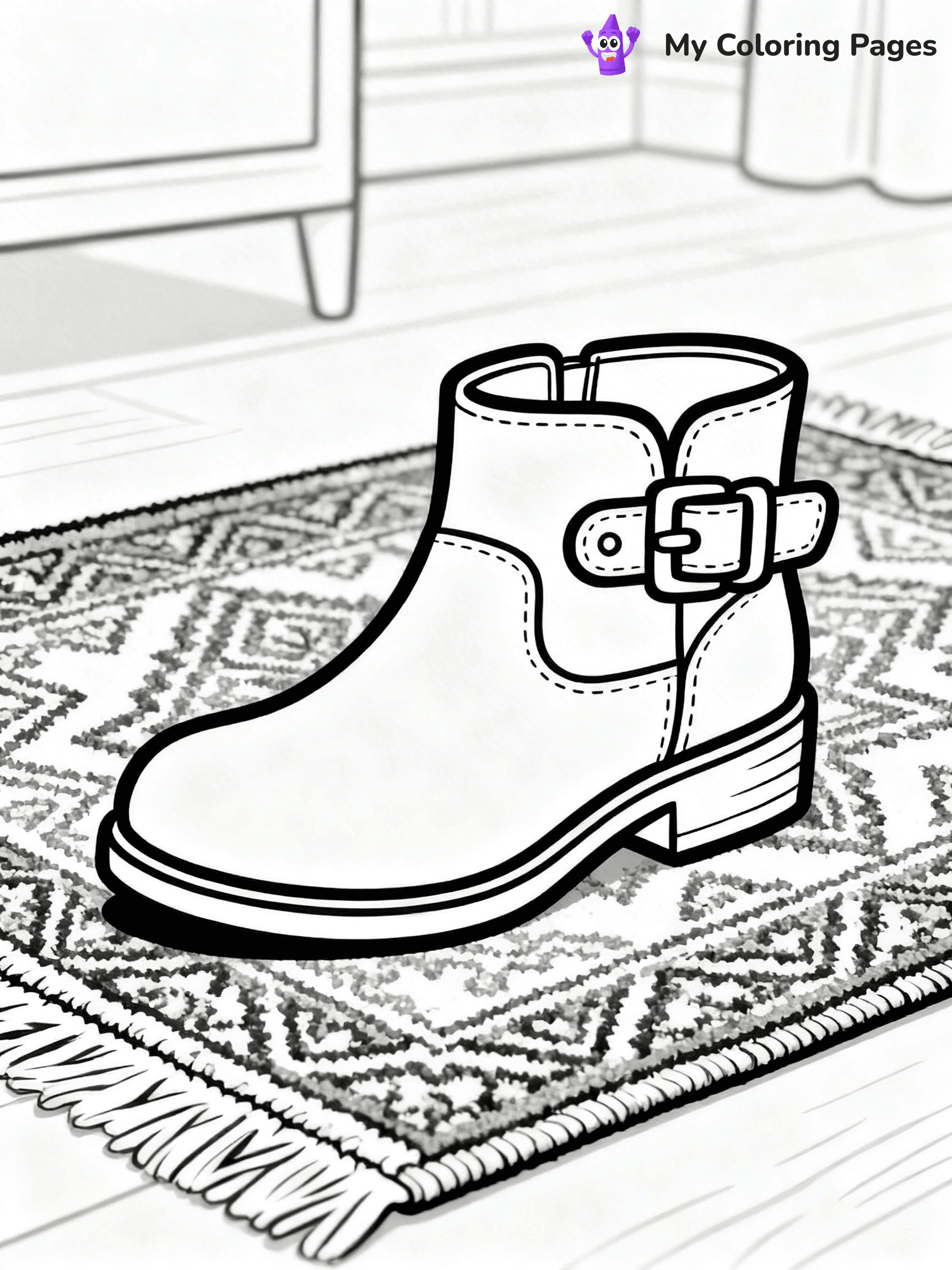 Shoe Coloring Pages PDF - 46