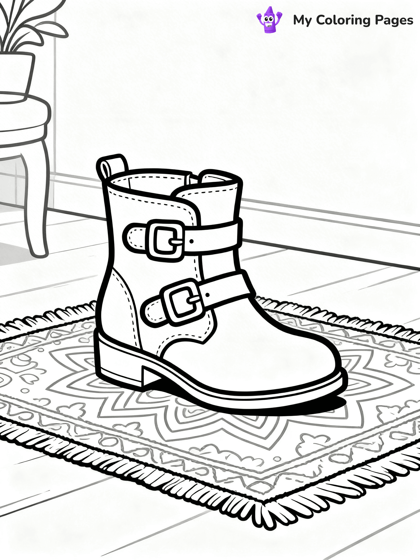 Shoe Coloring Pages PDF - 44
