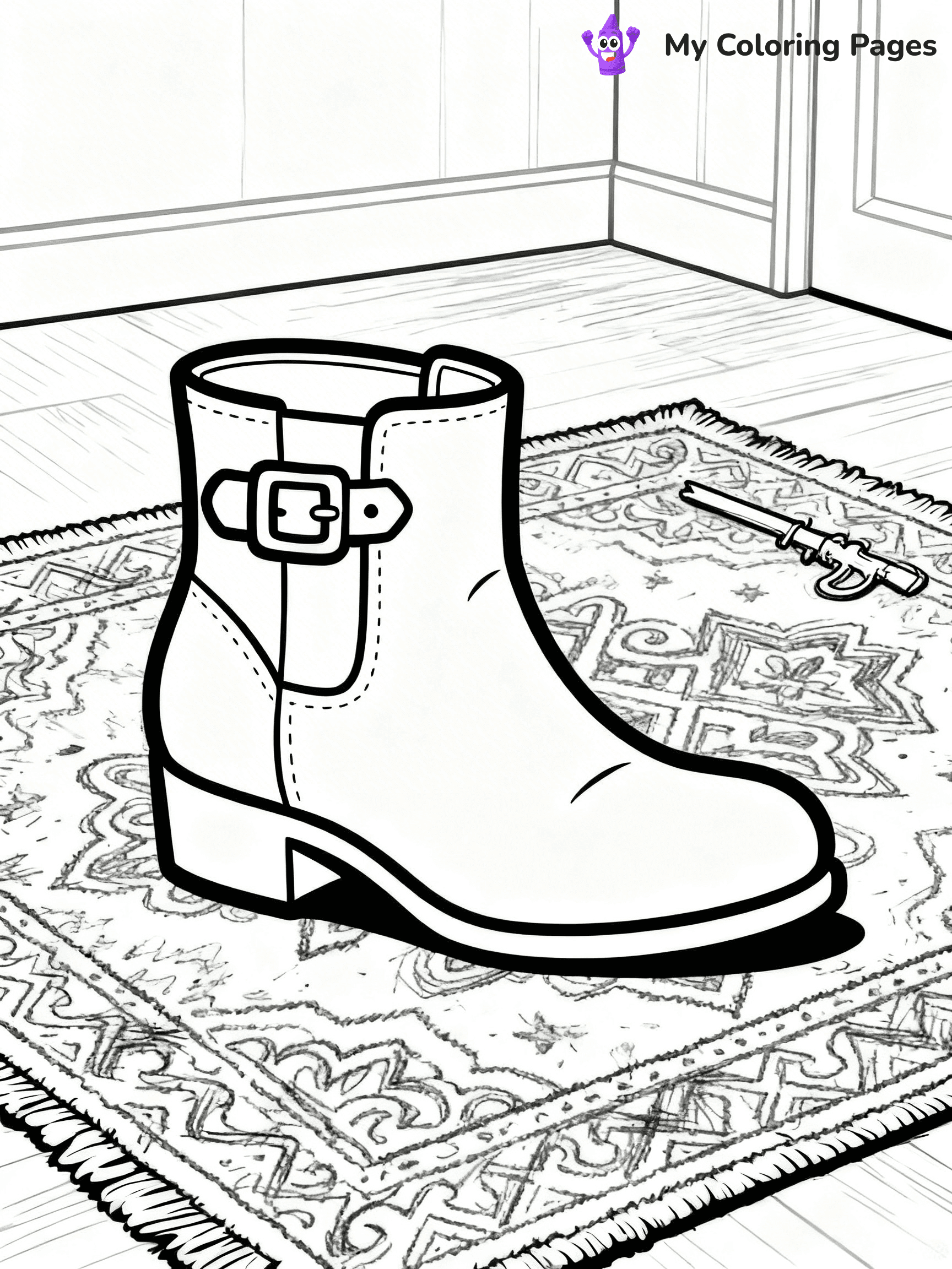 Shoe Coloring Pages PDF - 43