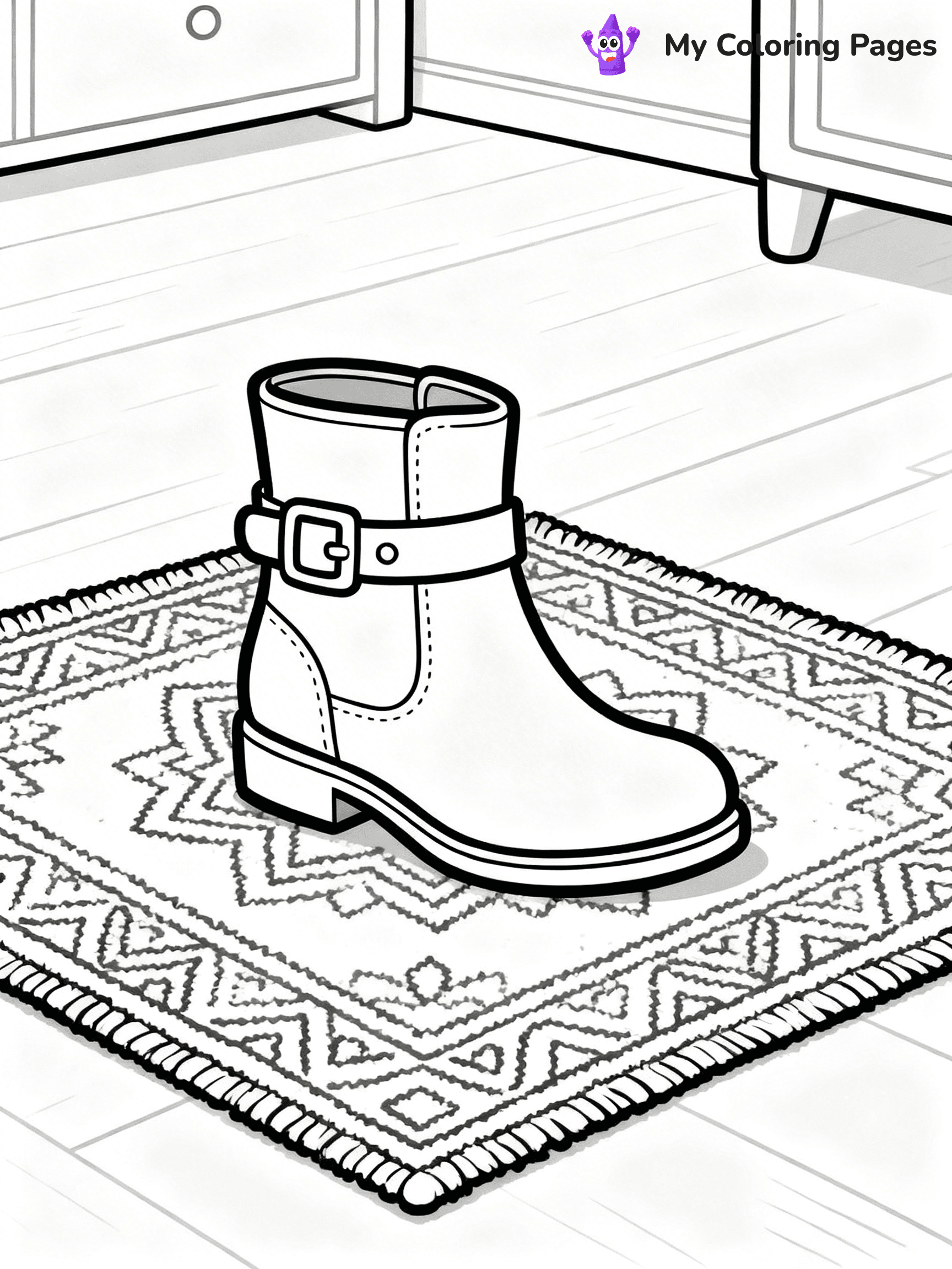 Shoe Coloring Pages PDF - 42