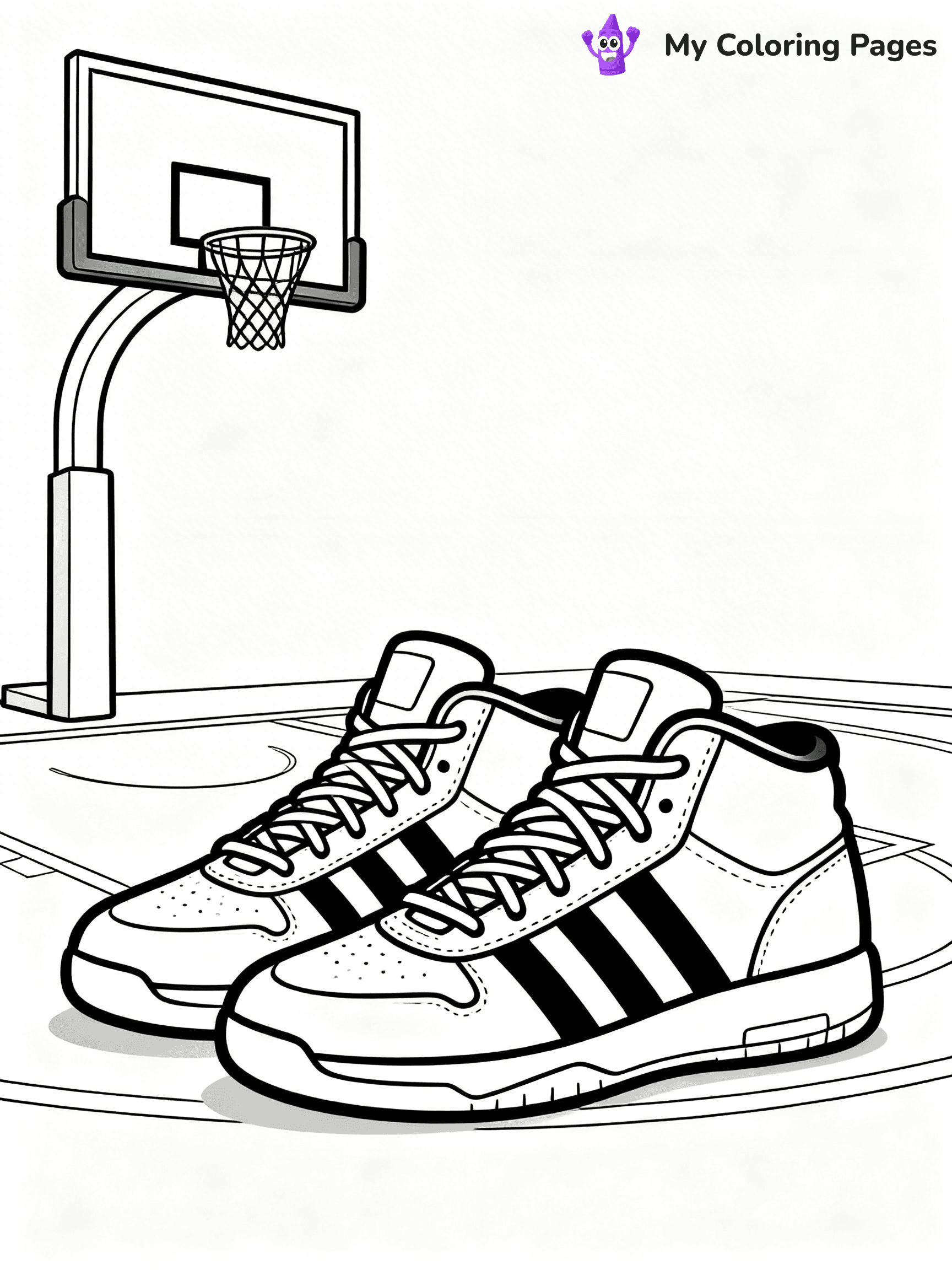 Shoe Coloring Pages PDF - 37