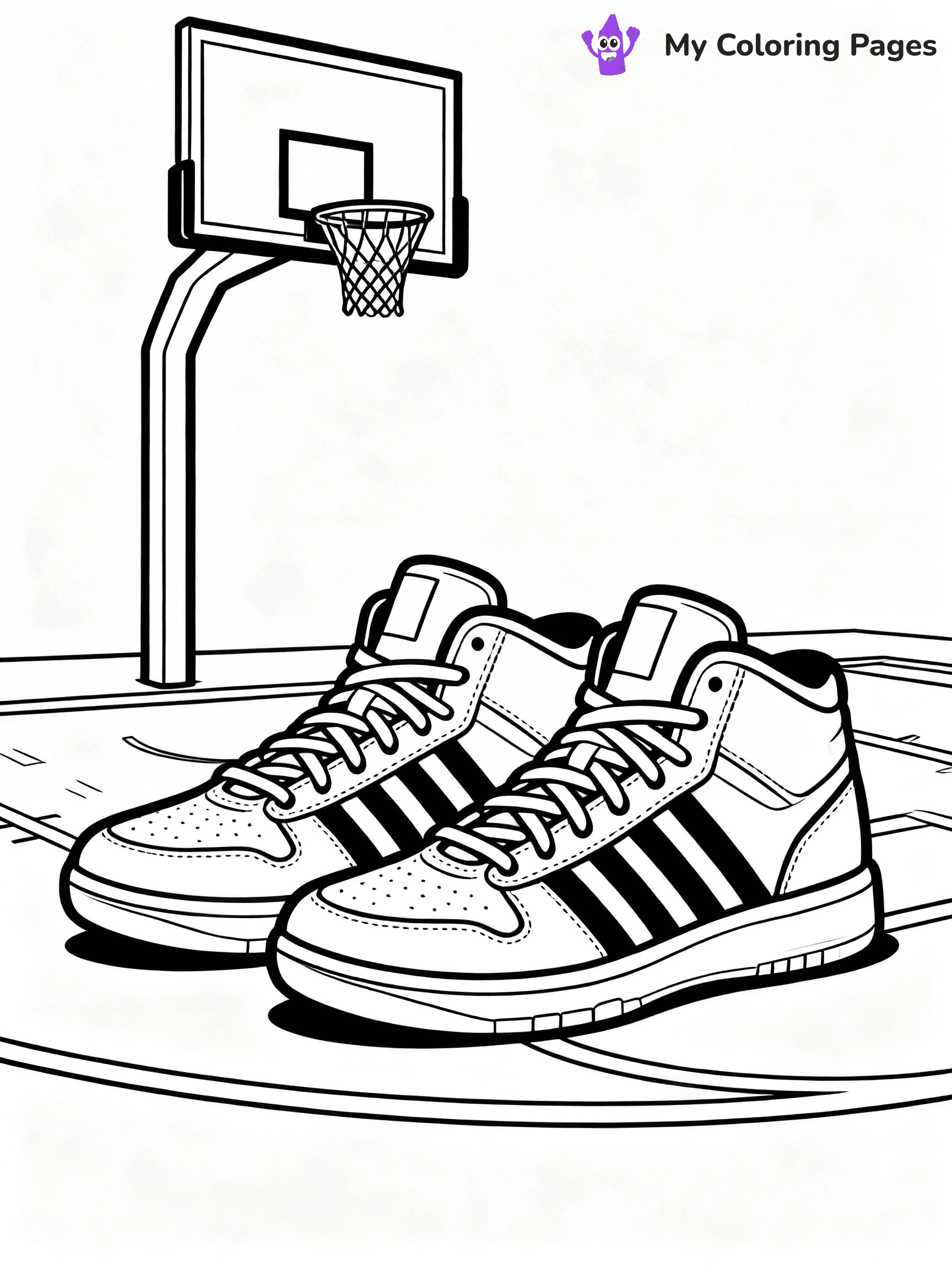 Shoe Coloring Pages PDF - 36