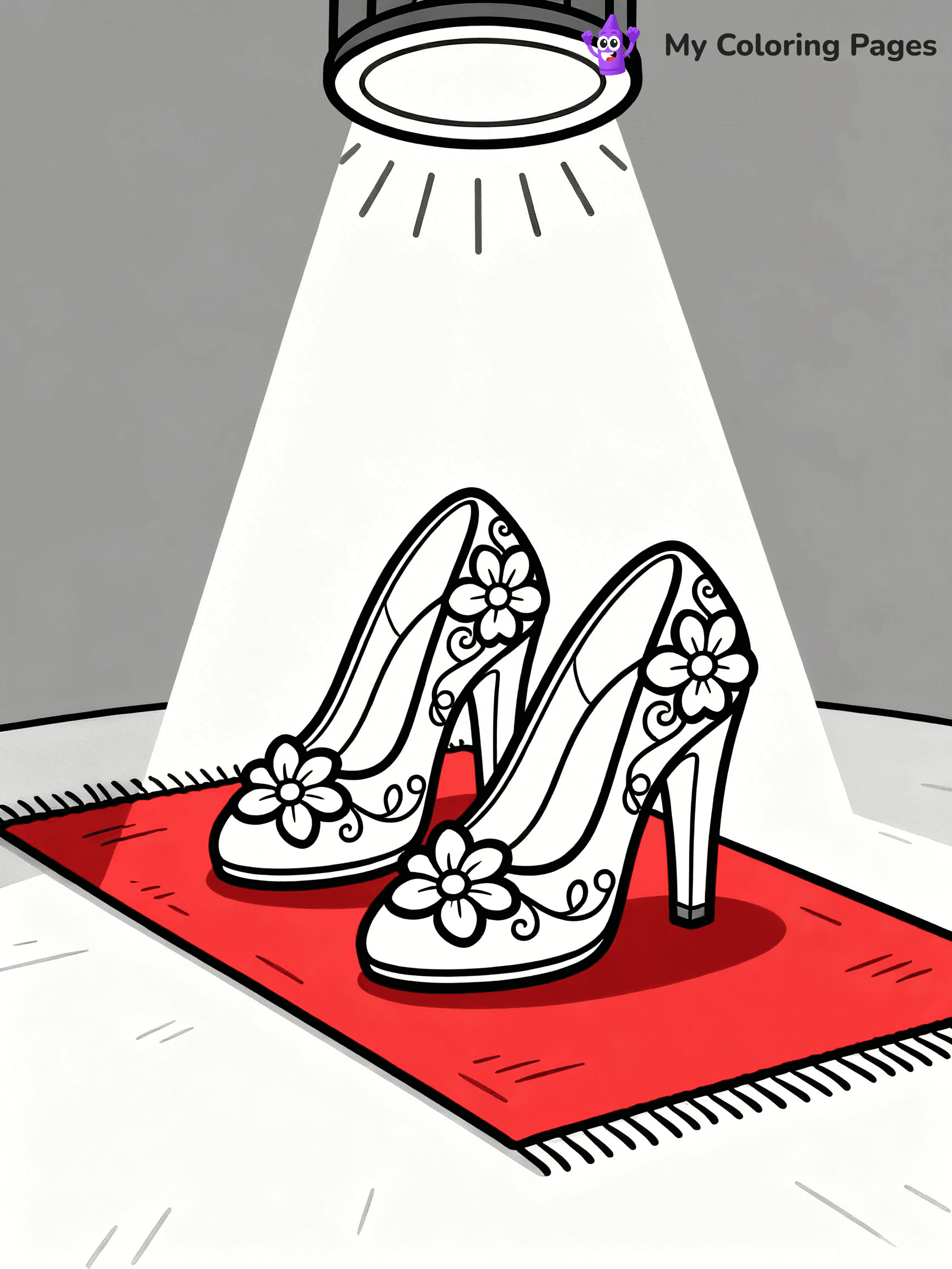 Shoe Coloring Pages PDF - 33