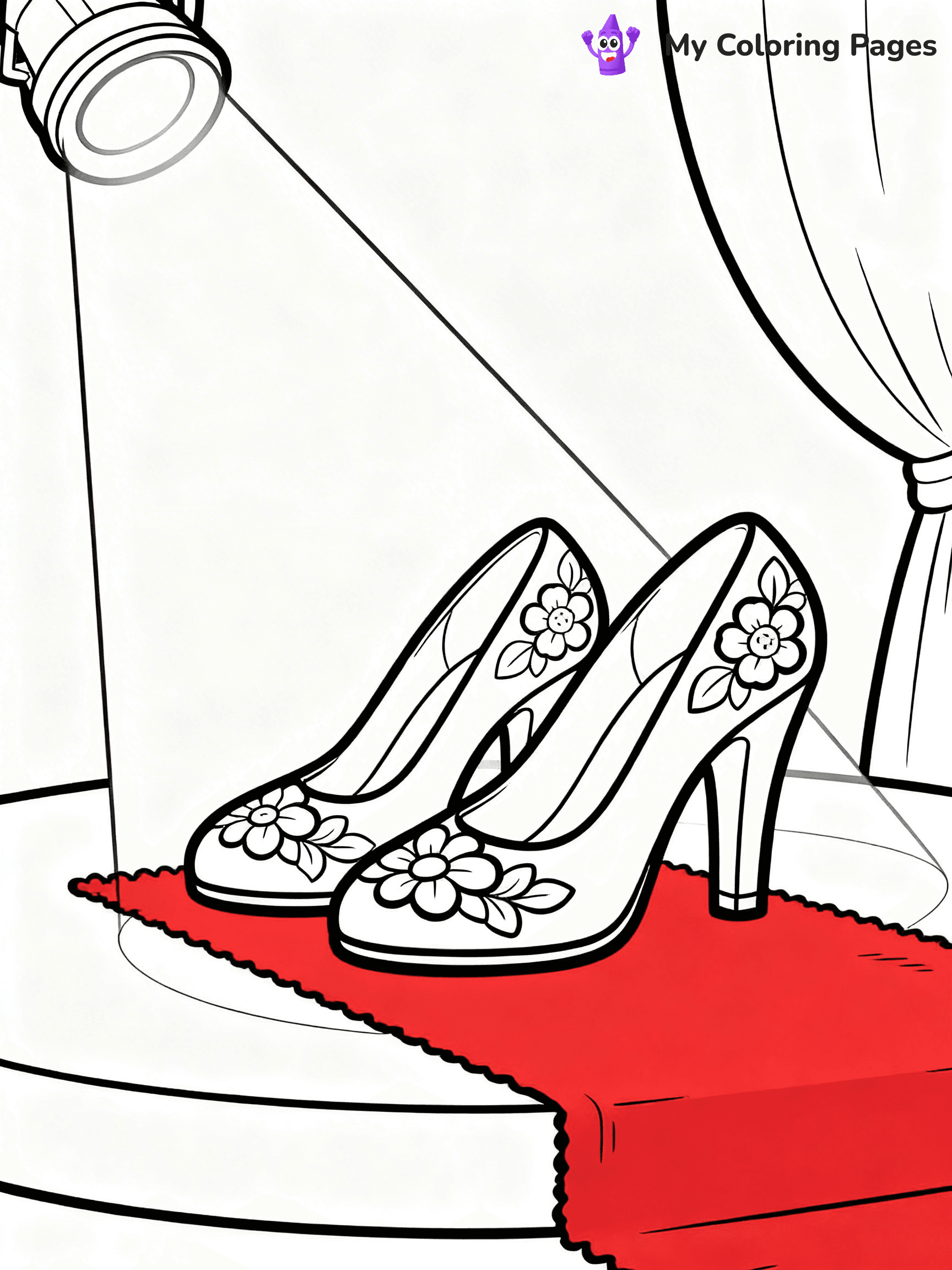 Shoe Coloring Pages PDF - 31