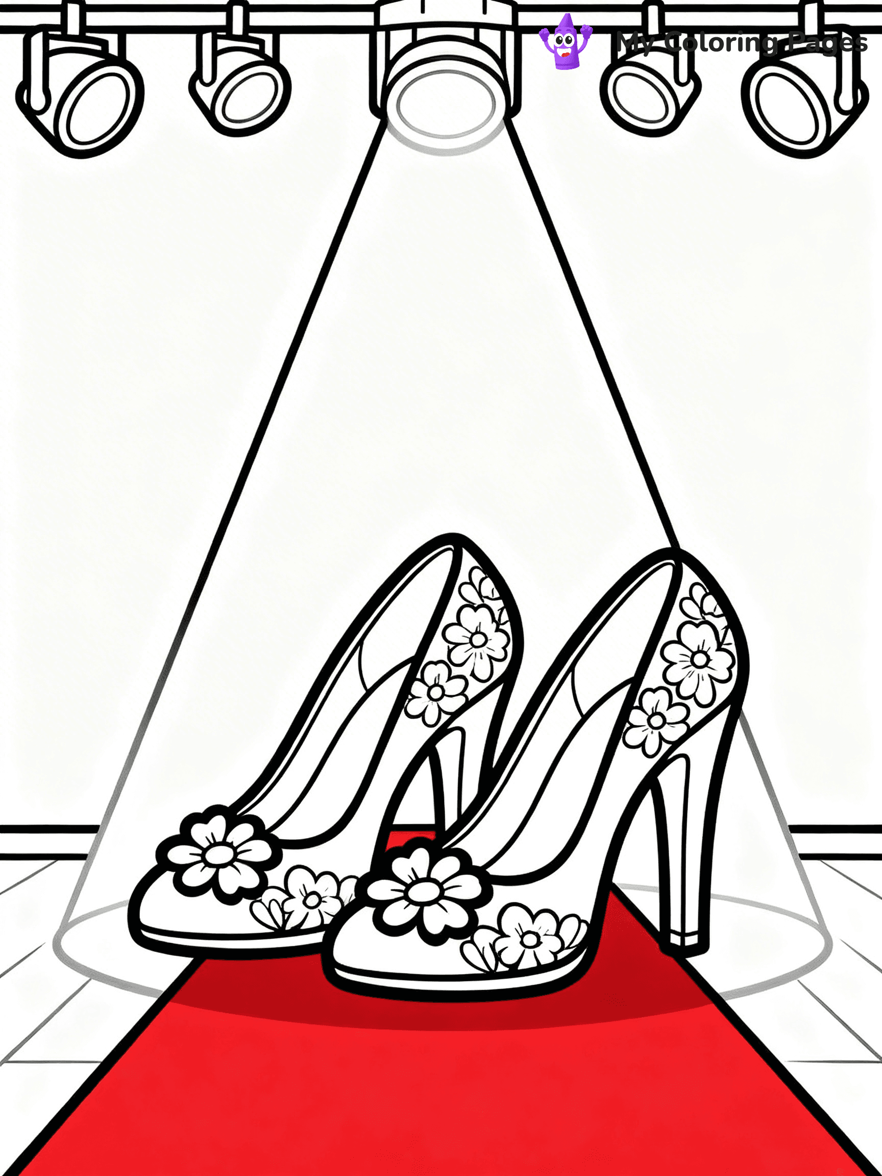 Shoe Coloring Pages PDF - 28