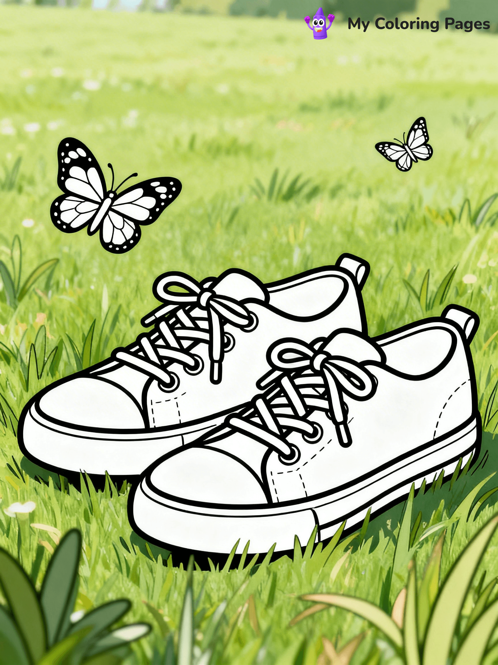 Shoe Coloring Pages PDF - 27
