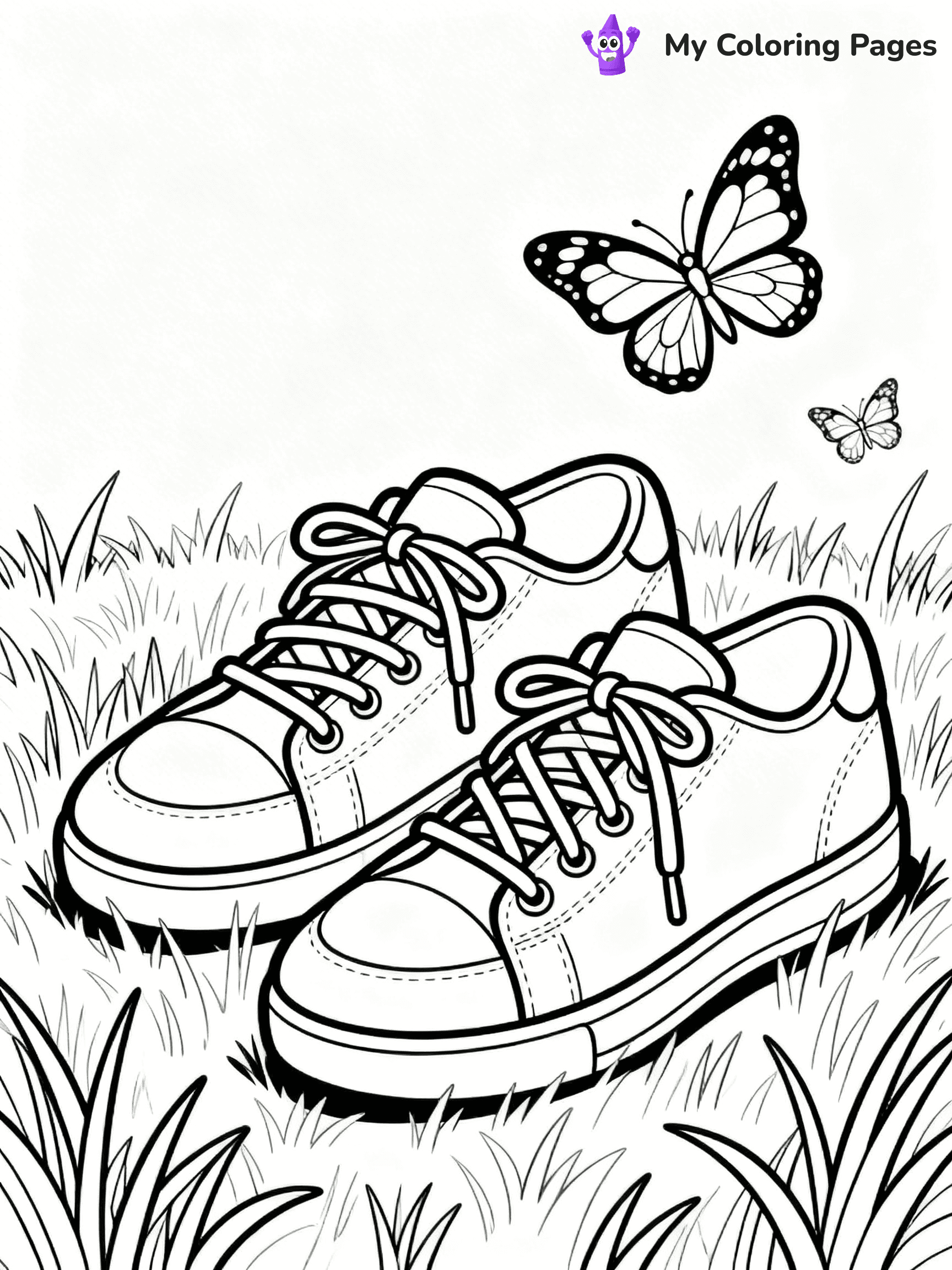 Shoe Coloring Pages PDF - 26