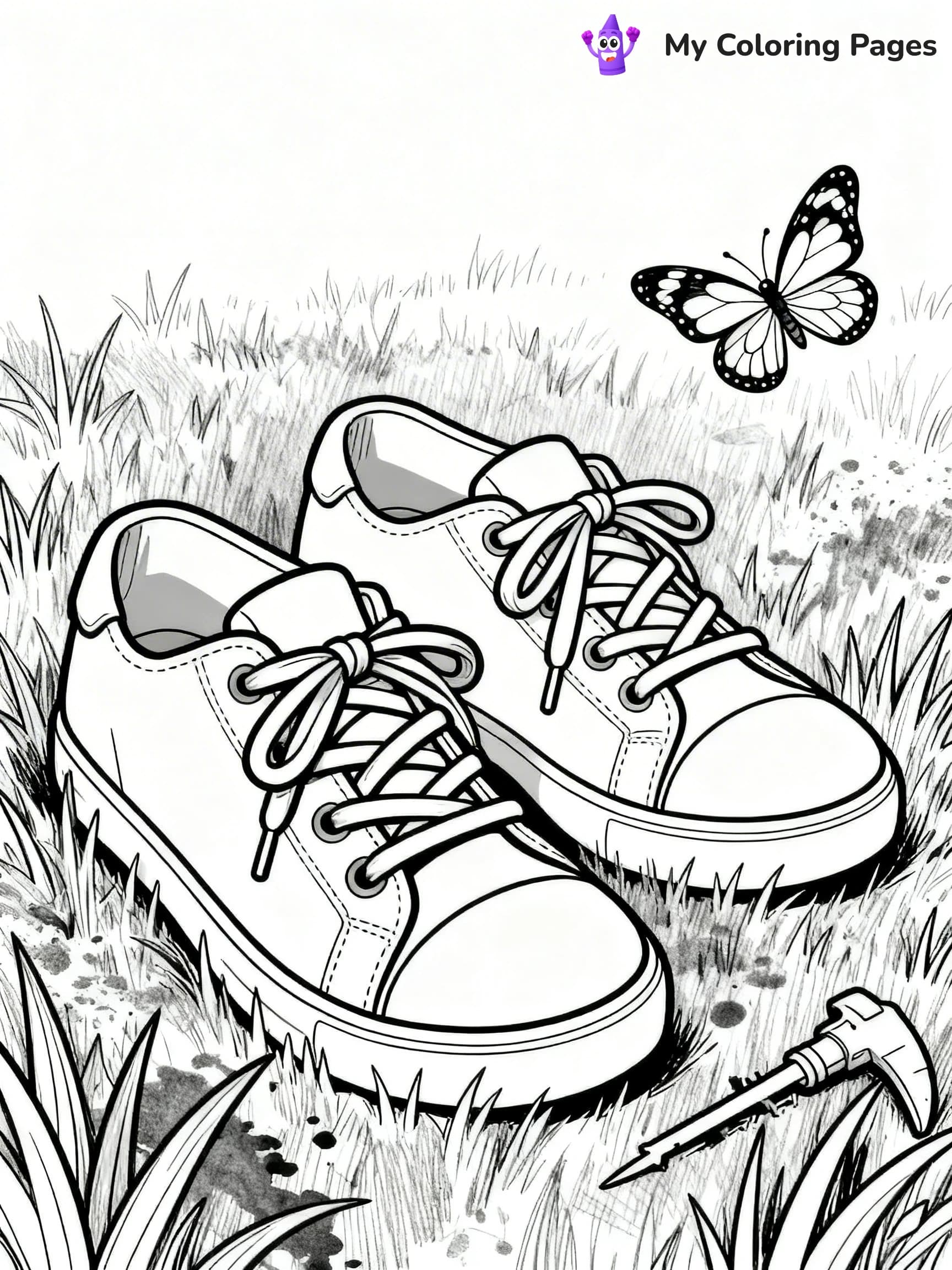 Shoe Coloring Pages PDF - 23